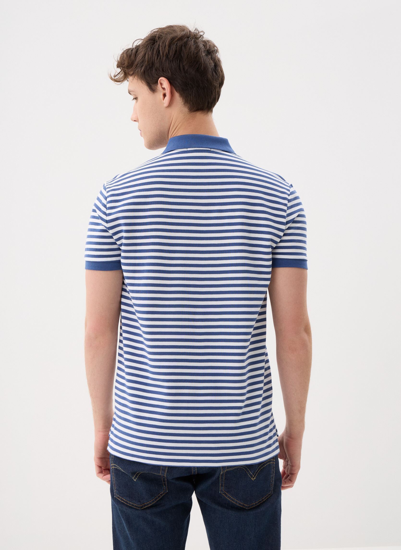 Kurzarm-Poloshirts Polo rayé en manche courte en coton herren blau Polo Ralph Lauren Kurzarm-Poloshirts Polo rayé en manche courte en coton herren blau OLD ROYAL/WHITE