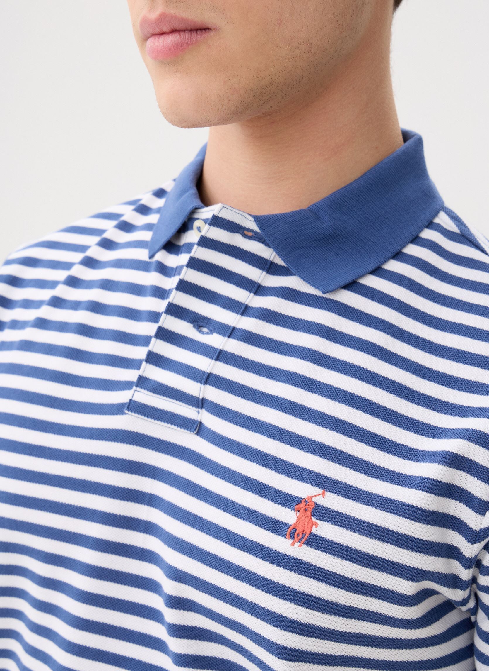 Kurzarm-Poloshirts Polo rayé en manche courte en coton herren blau Polo Ralph Lauren Kurzarm-Poloshirts Polo rayé en manche courte en coton herren blau OLD ROYAL/WHITE