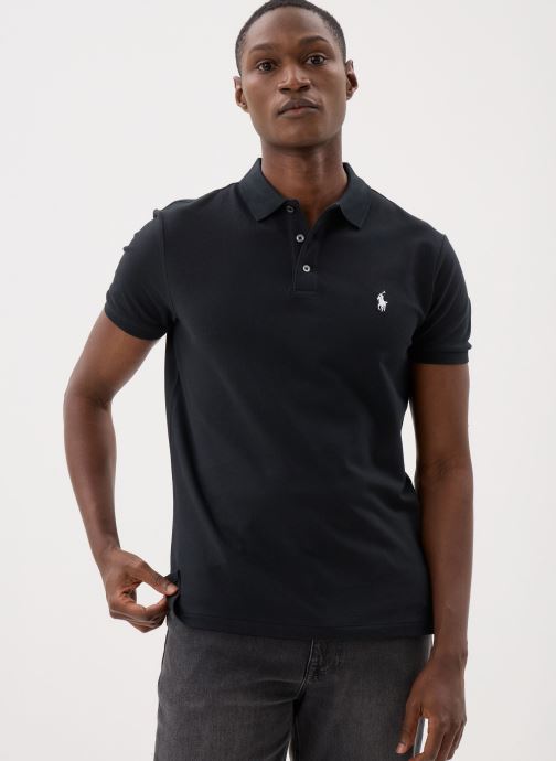 Polo Ralph Lauren Polos manches courtes Polo en piqué Custom Slim Fit stretch homme noir