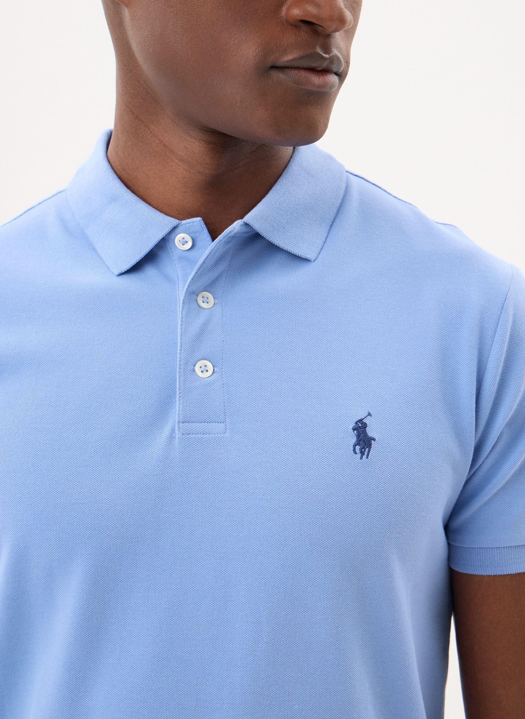 Kurzarm-Poloshirts Polo en piqué Custom Slim Fit stretch herren blau Polo Ralph Lauren Kurzarm-Poloshirts Polo en piqué Custom Slim Fit stretch herren blau FALL BLUE/C7996