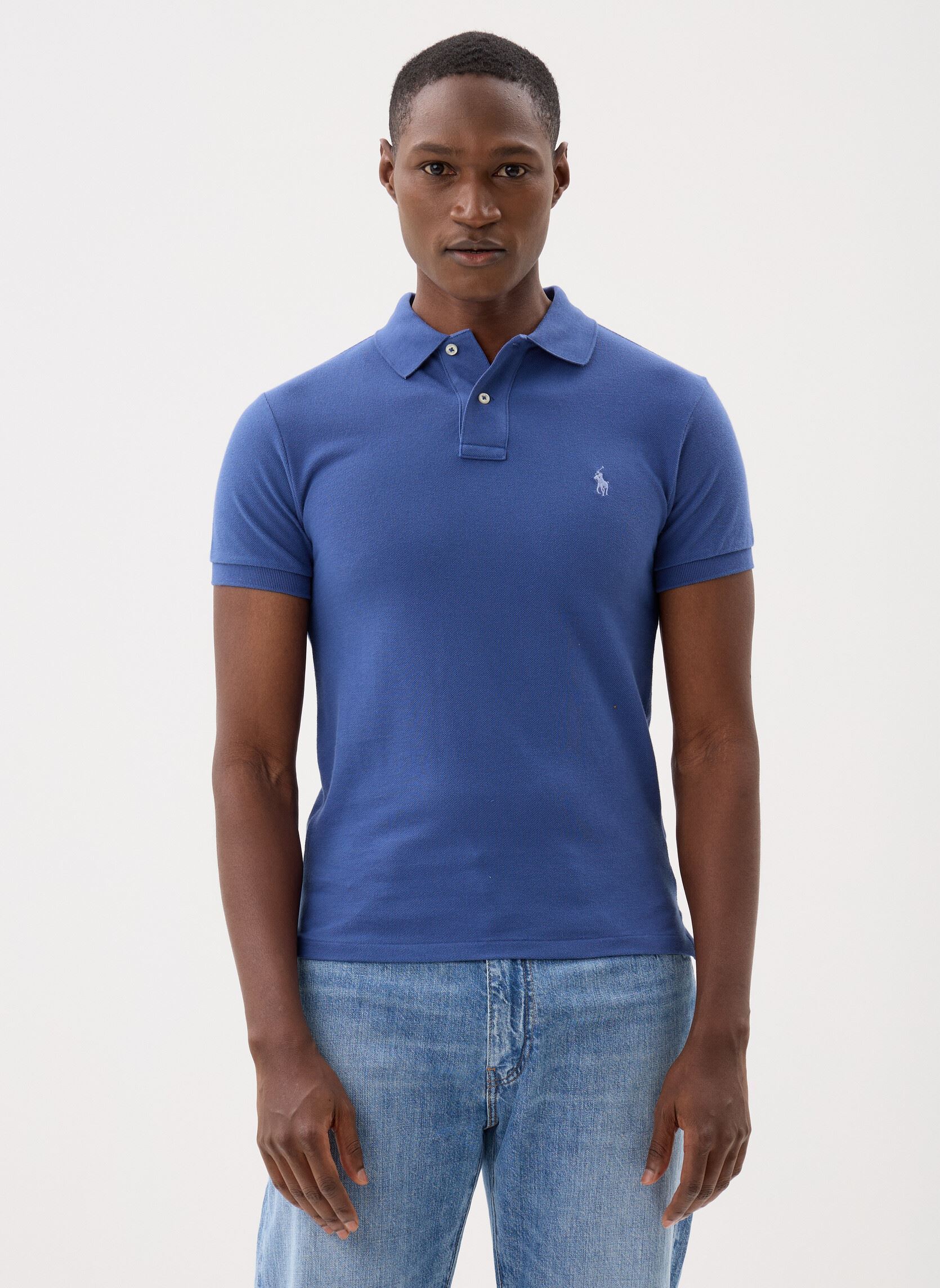 Polo Ralph Lauren Polo ajusté en coton piqué EU - vue 2