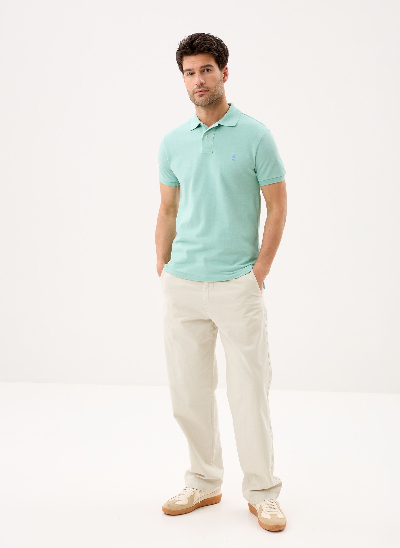 Kurzarm-Poloshirts Polo en coton piqué Slim Fit herren grün Polo Ralph Lauren Kurzarm-Poloshirts Polo en coton piqué Slim Fit herren grün CELADON/C7109