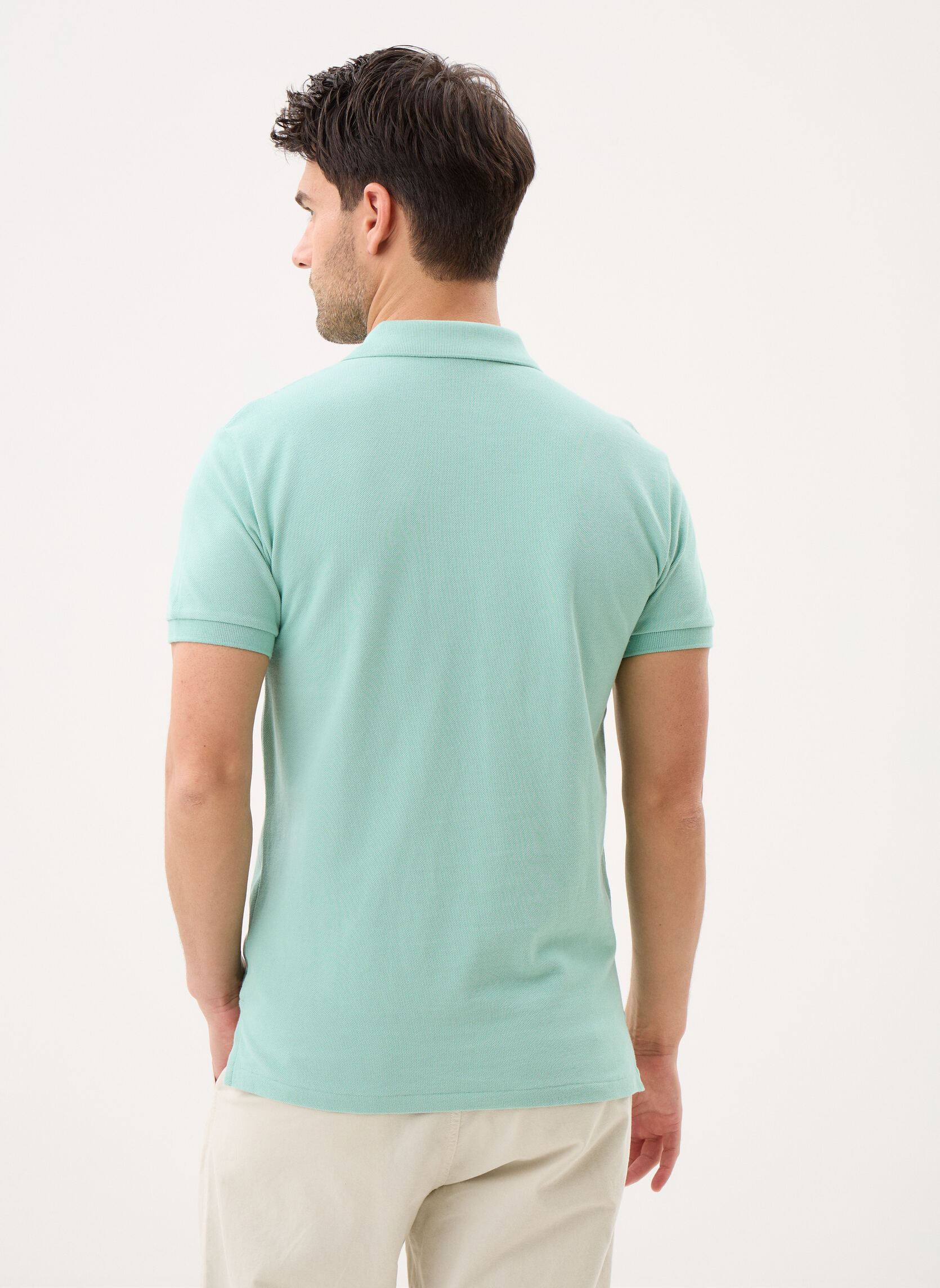 Kurzarm-Poloshirts Polo en coton piqué Slim Fit herren grün Polo Ralph Lauren Kurzarm-Poloshirts Polo en coton piqué Slim Fit herren grün CELADON/C7109