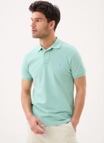 Polos manches courtes Polo en coton piqué Slim Fit homme bleu