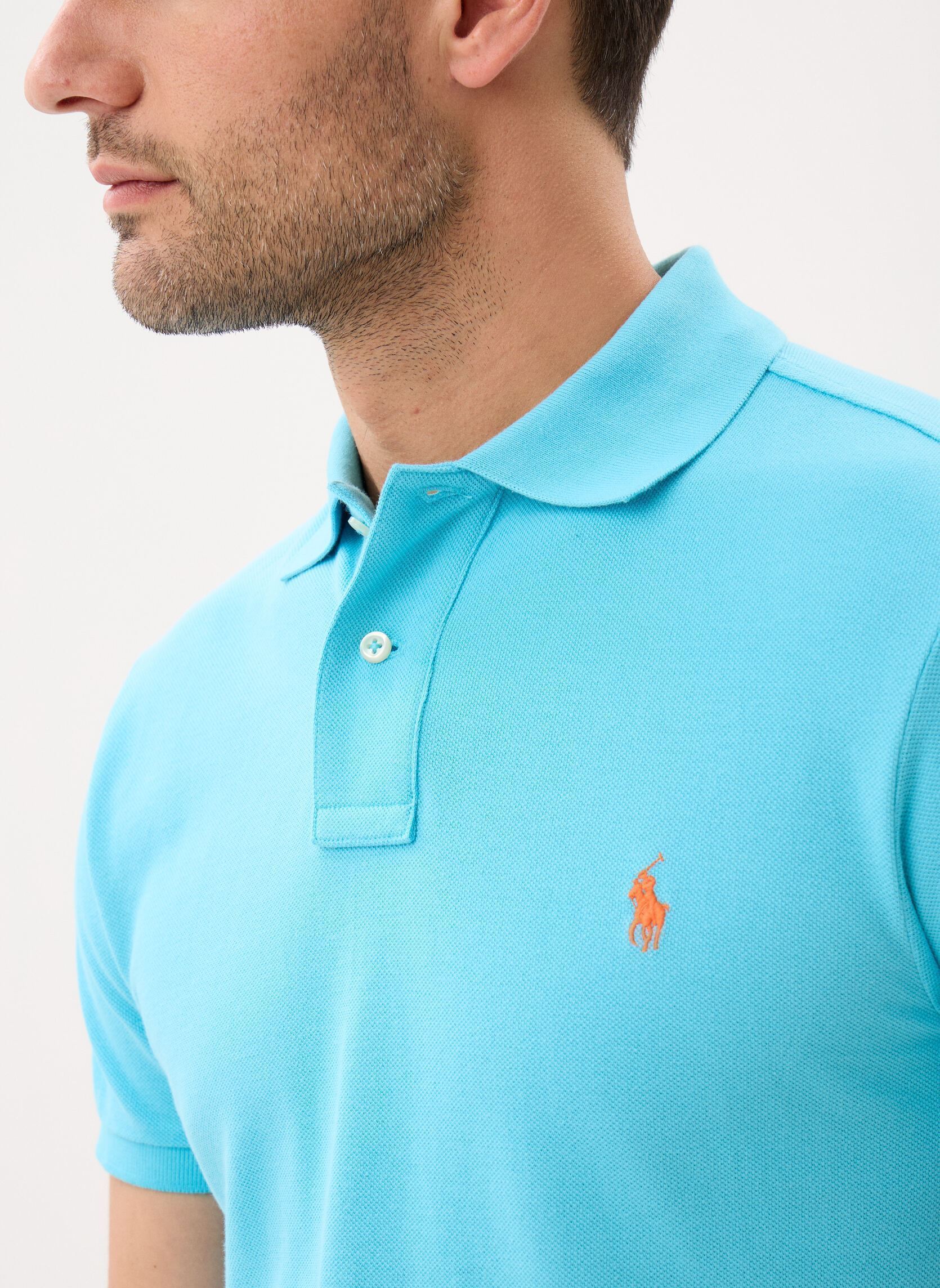 Polos manches courtes Polo en coton piqué Slim Fit homme bleu Polo Ralph Lauren Polos manches courtes Polo en coton piqué Slim Fit homme bleu PERFECT TURQUOISE/C2240