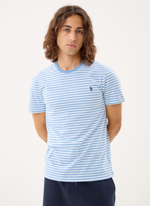 Polo Ralph Lauren Tee-shirts manches courtes T-shirt rayé en manche courte en coton homme bleu
