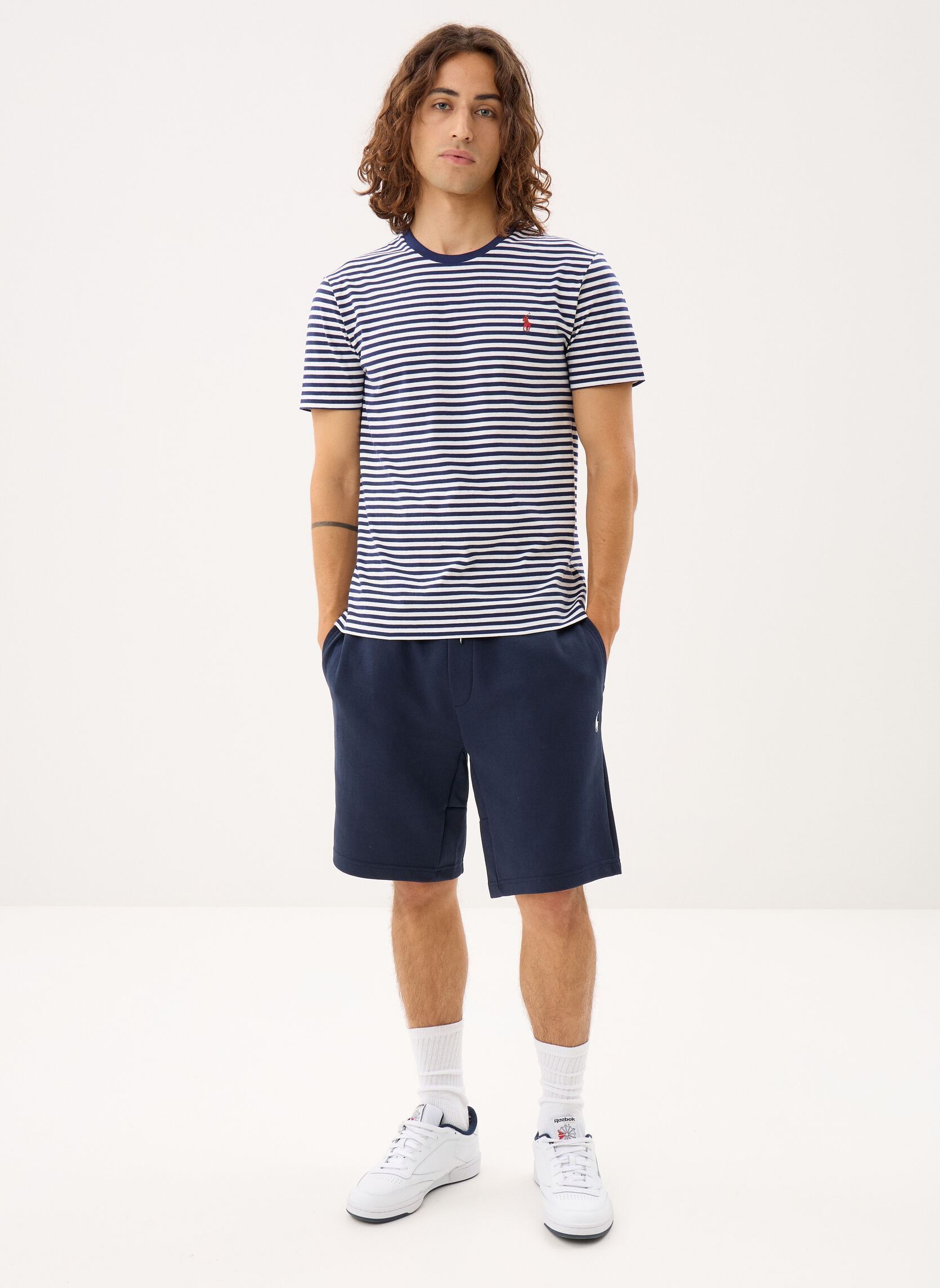 Kurzarm-T-Shirts T-shirt rayé en manche courte en coton herren blau Polo Ralph Lauren Kurzarm-T-Shirts T-shirt rayé en manche courte en coton herren blau NEWPORT NAVY/WHITE