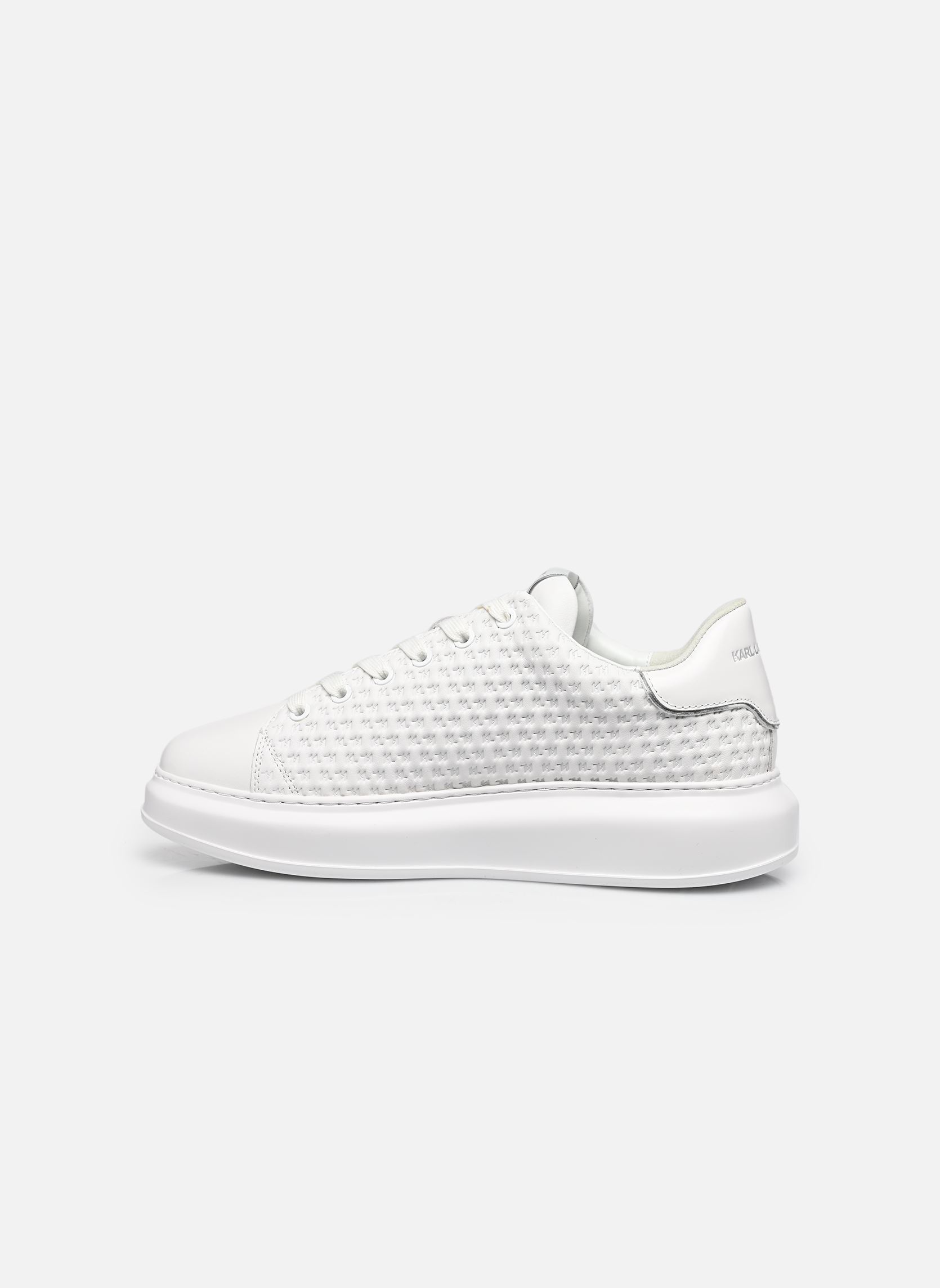 Lage sneakers KAPRI MENS KL Microgram Lo heren wit Karl Lagerfeld Lage sneakers KAPRI MENS KL Microgram Lo heren wit White Lthr