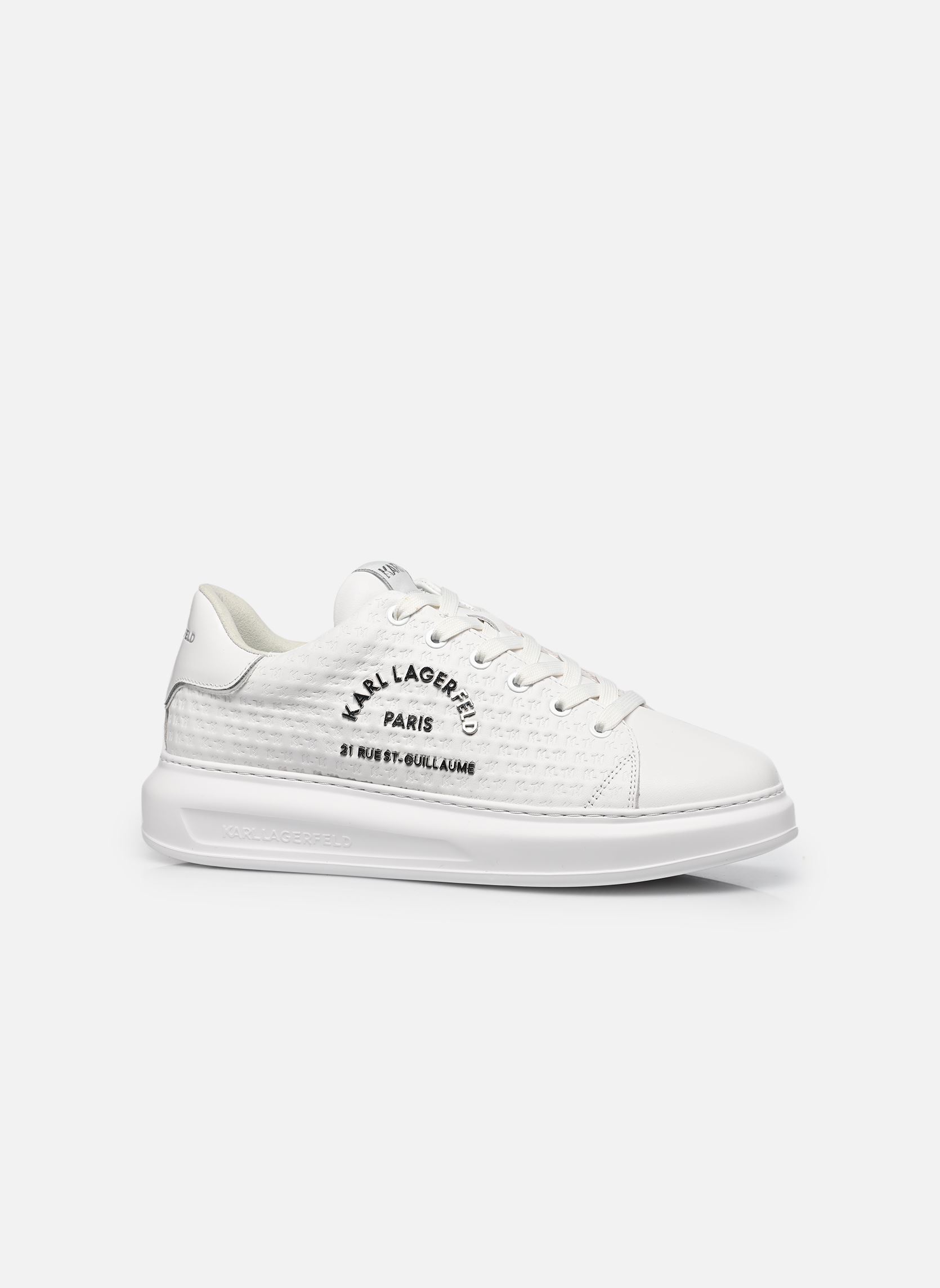 Lage sneakers KAPRI MENS KL Microgram Lo heren wit Karl Lagerfeld Lage sneakers KAPRI MENS KL Microgram Lo heren wit White Lthr
