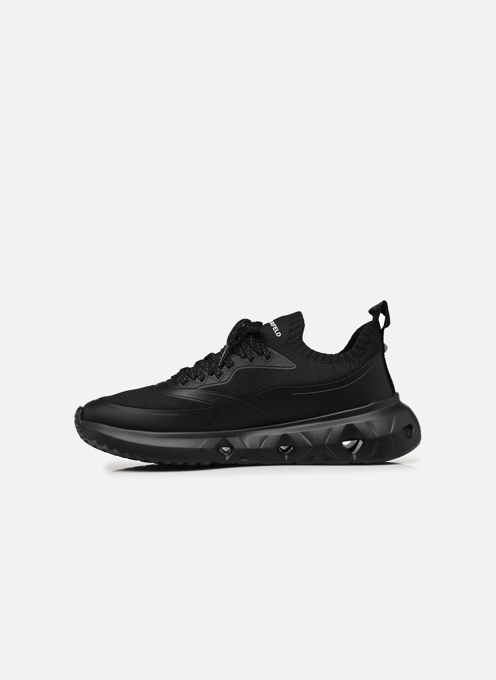 Niedrige Sneaker K/KITE RUN Knit Sock Lo herren schwarz Karl Lagerfeld Niedrige Sneaker K/KITE RUN Knit Sock Lo herren schwarz Black Knit Textile