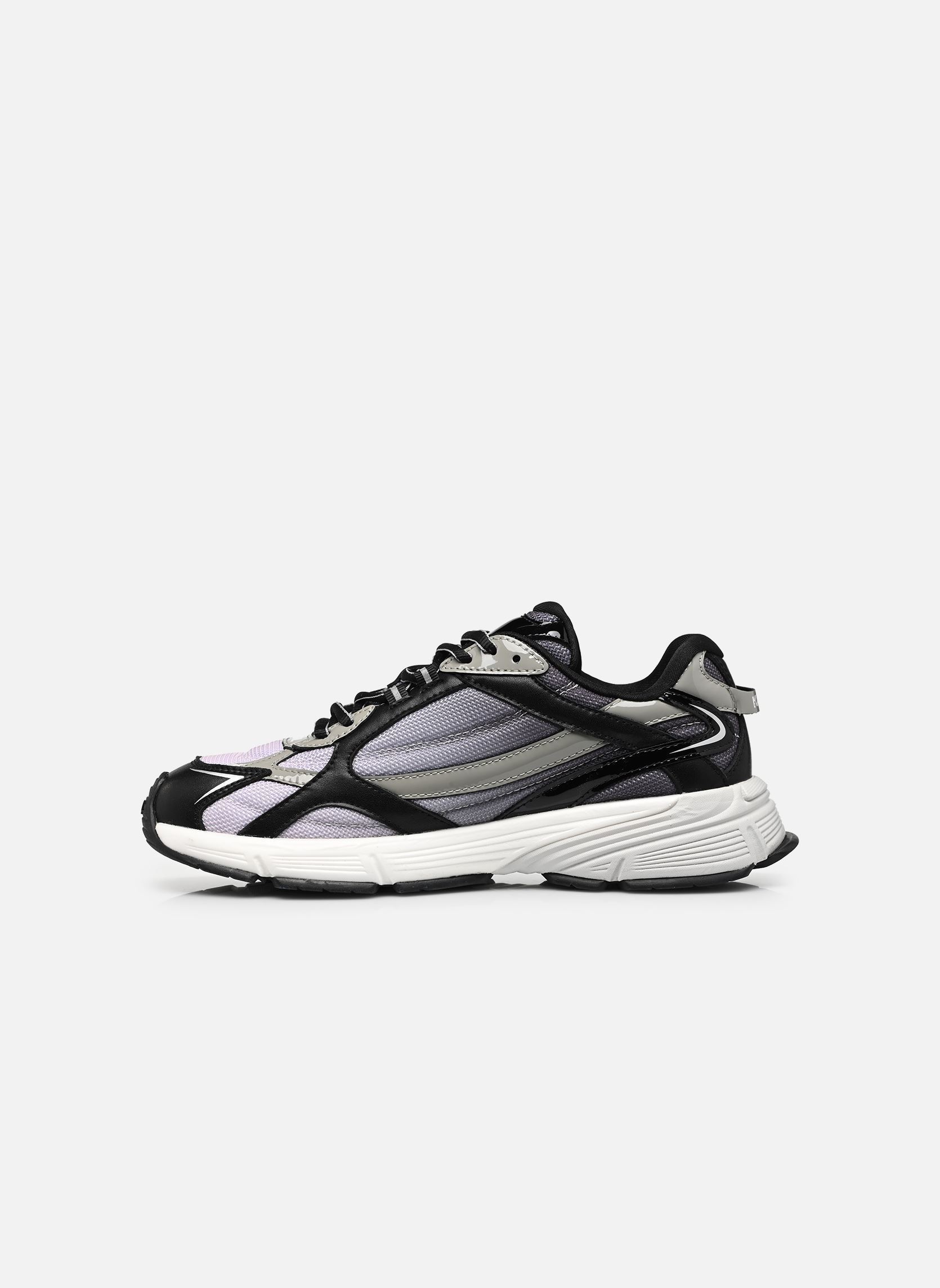 Baskets basses ORION Sidetrim Overlay Lo homme noir Karl Lagerfeld Baskets basses ORION Sidetrim Overlay Lo homme noir Black Lthr & Text w/Mid Grey