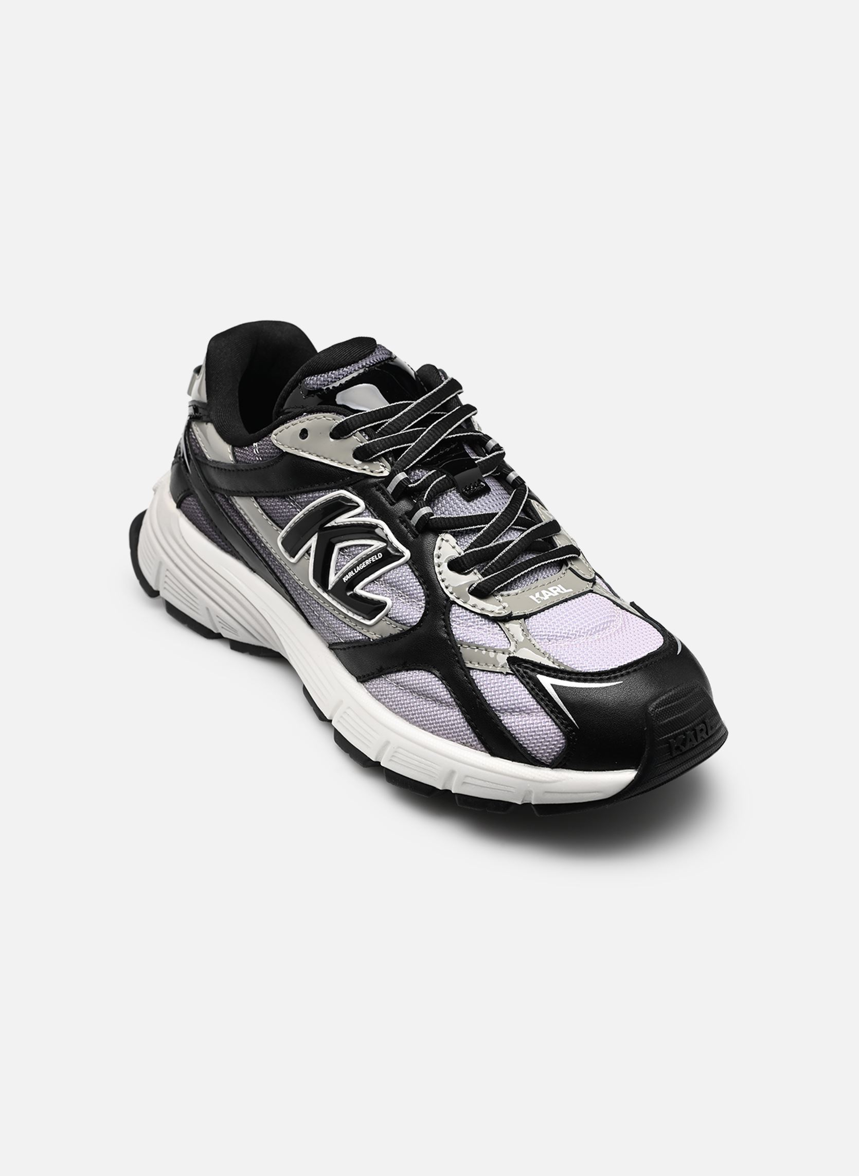 Baskets basses ORION Sidetrim Overlay Lo homme noir Karl Lagerfeld Baskets basses ORION Sidetrim Overlay Lo homme noir Black Lthr & Text w/Mid Grey