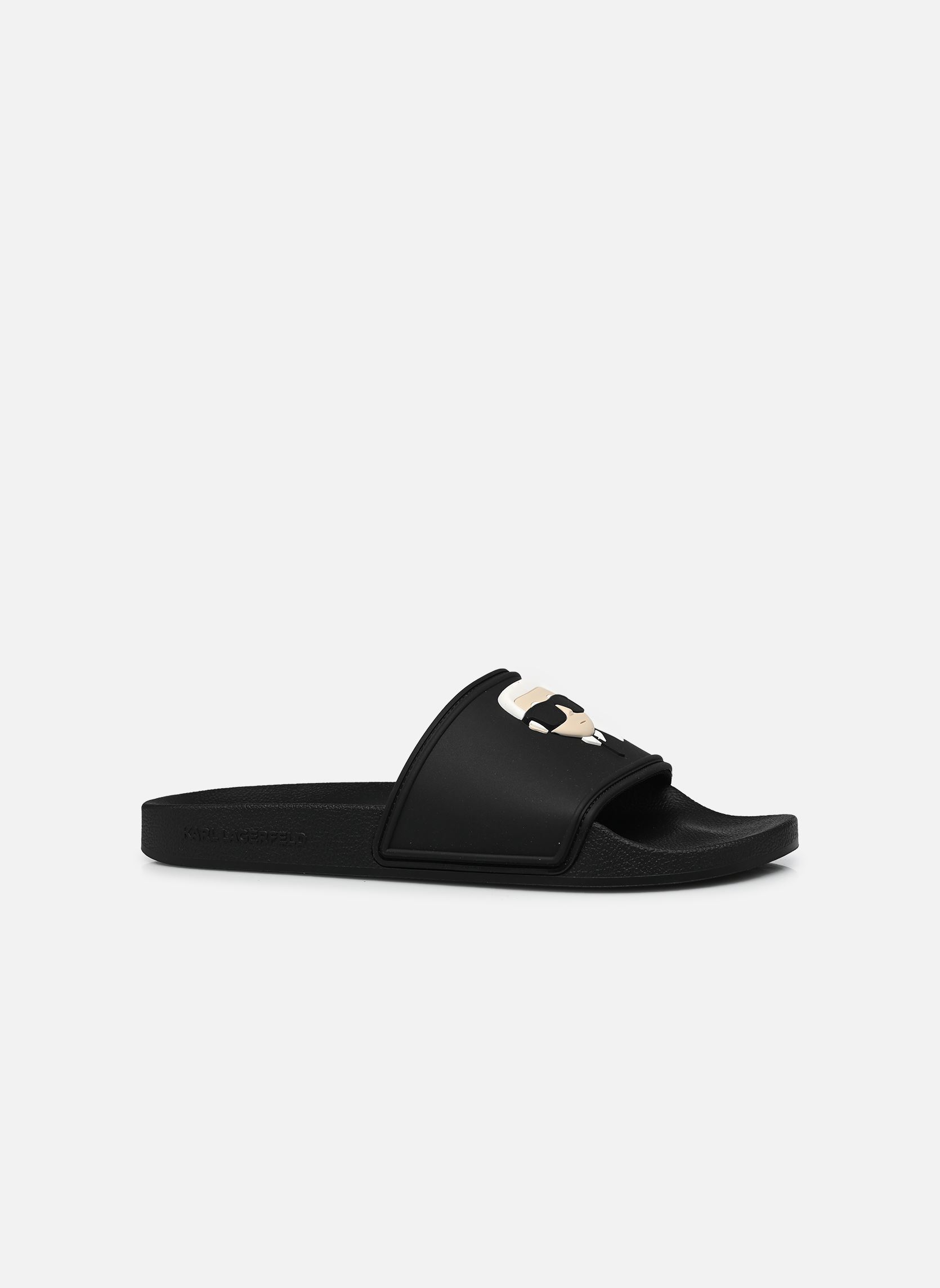 Badslippers KONDO II Karl NFT Slide heren zwart Karl Lagerfeld Badslippers KONDO II Karl NFT Slide heren zwart BLACK RUBBER
