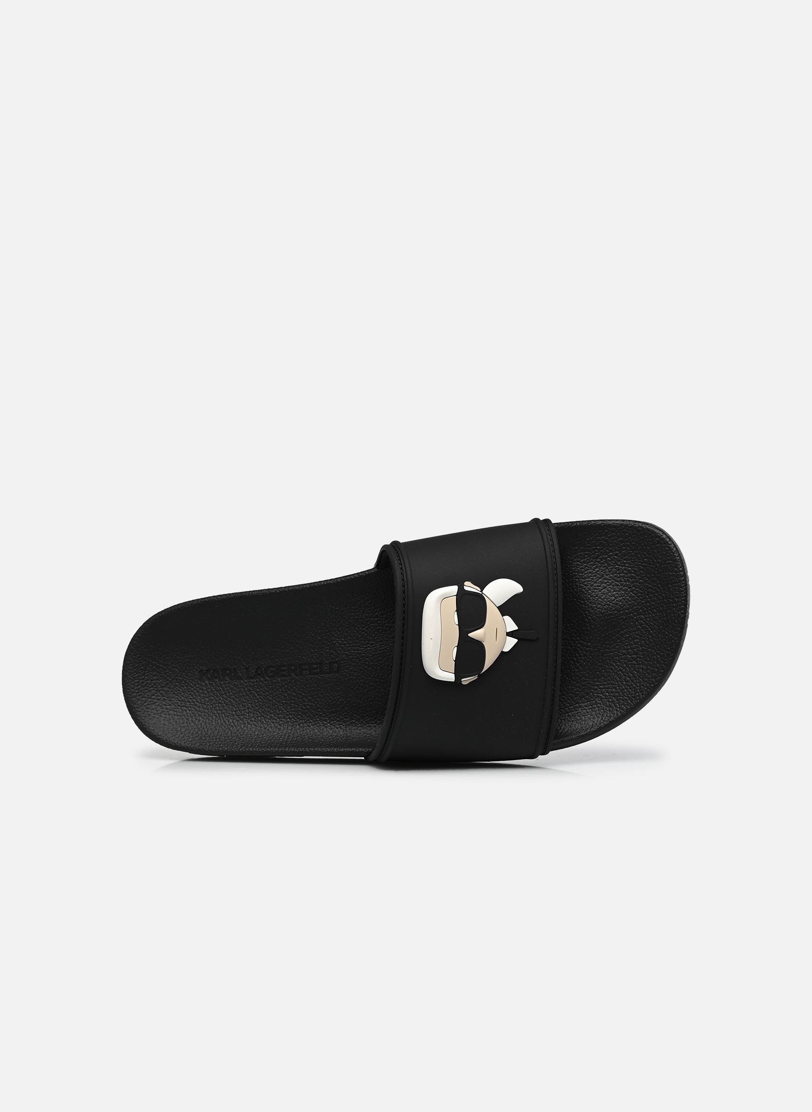 Badslippers KONDO II Karl NFT Slide heren zwart Karl Lagerfeld Badslippers KONDO II Karl NFT Slide heren zwart BLACK RUBBER