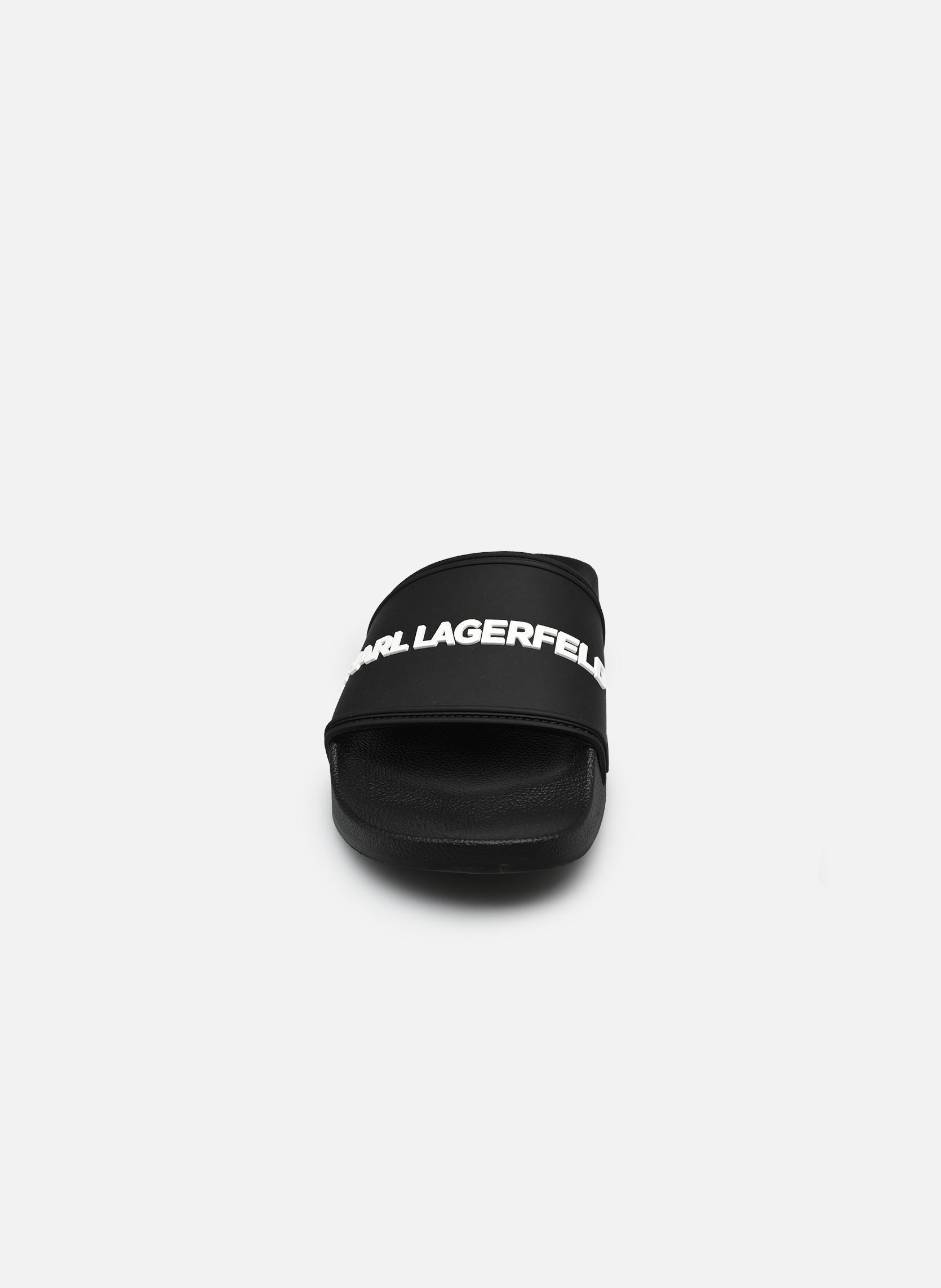 Sandales de bain KONDO II Long Logo Slide homme noir Karl Lagerfeld Sandales de bain KONDO II Long Logo Slide homme noir BLACK RUBBER