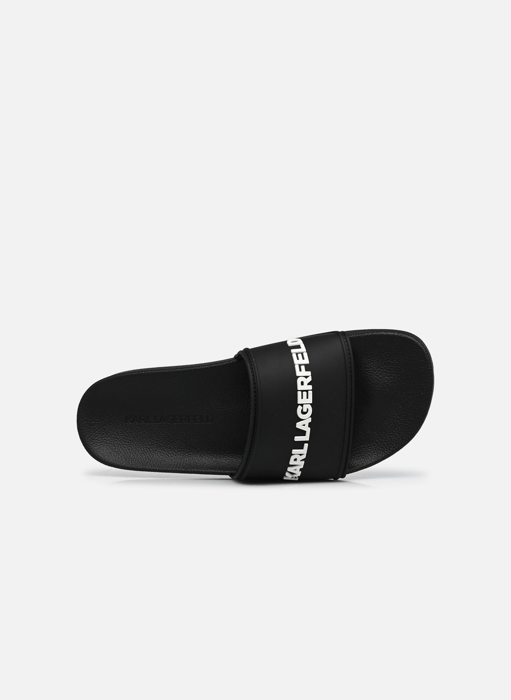 Sandales de bain KONDO II Long Logo Slide homme noir Karl Lagerfeld Sandales de bain KONDO II Long Logo Slide homme noir BLACK RUBBER