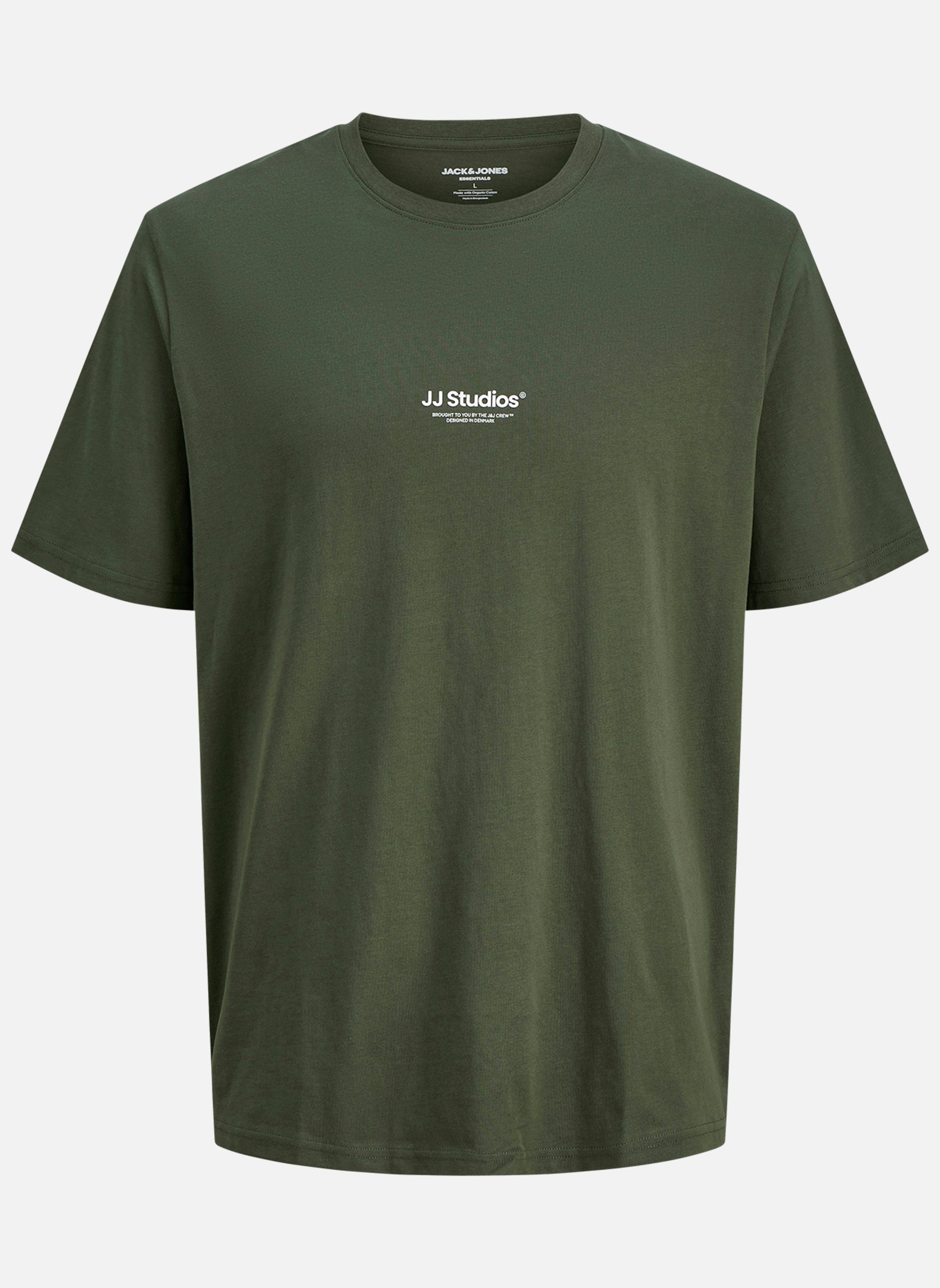 t shirt uni couleur pomme vert manches courtes pour homme stylé