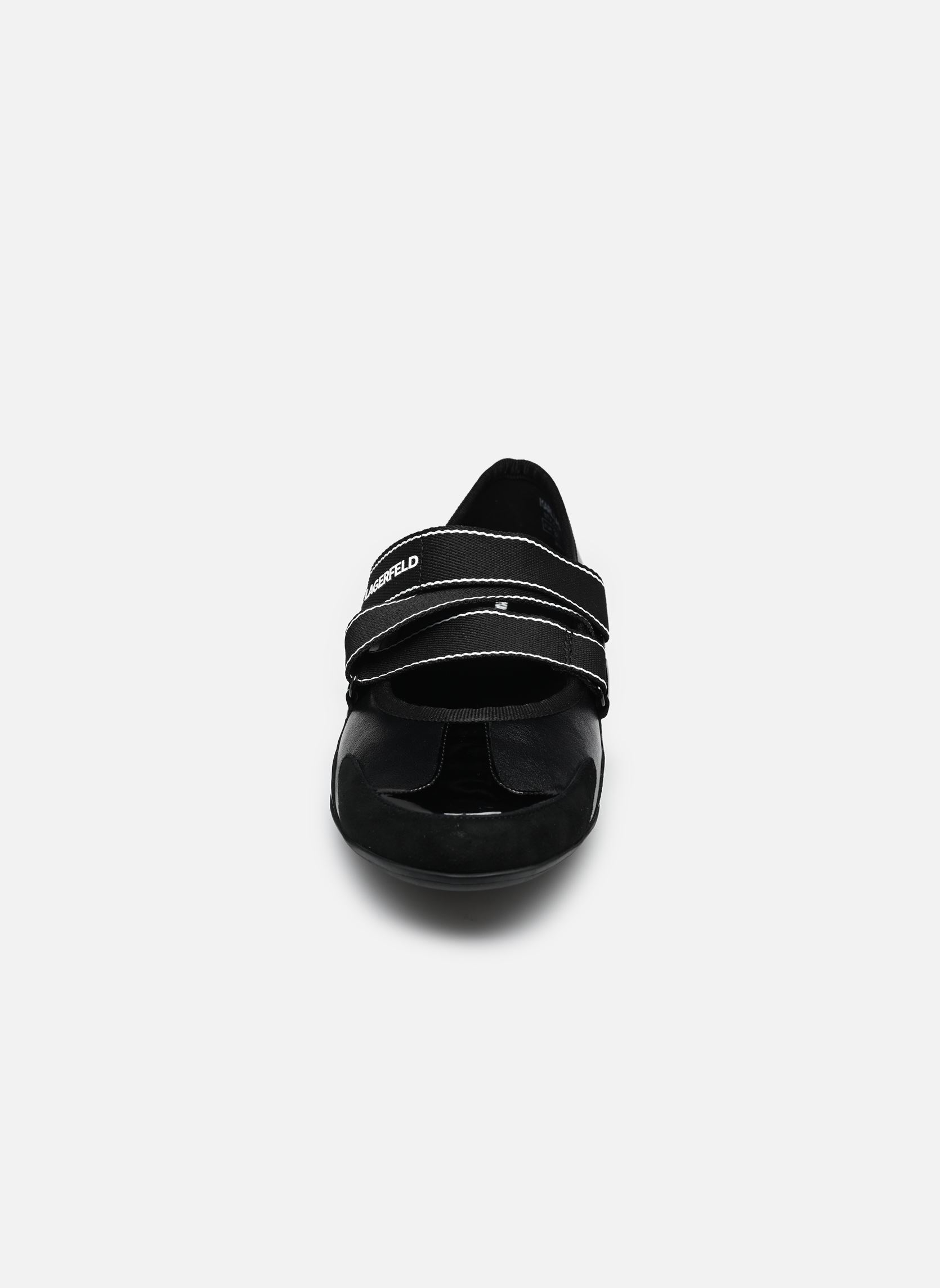 Klassische Ballerinas ALTIA Kross Strap damen schwarz Karl Lagerfeld Klassische Ballerinas ALTIA Kross Strap damen schwarz Black Metallic Lthr & Suede