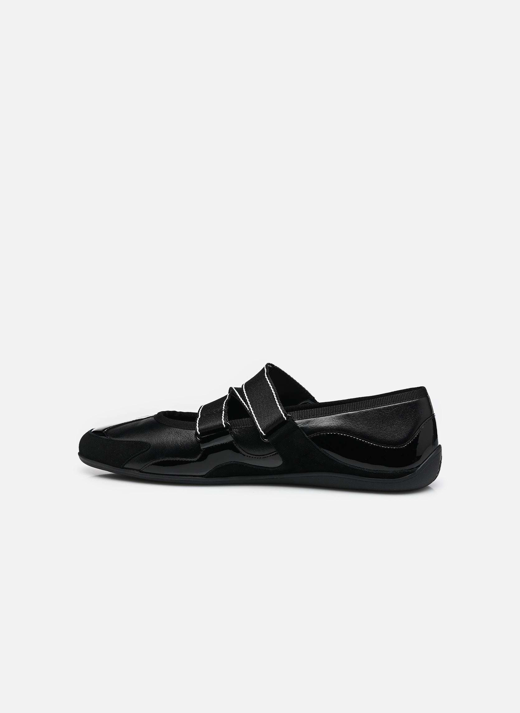 Klassische Ballerinas ALTIA Kross Strap damen schwarz Karl Lagerfeld Klassische Ballerinas ALTIA Kross Strap damen schwarz Black Metallic Lthr & Suede