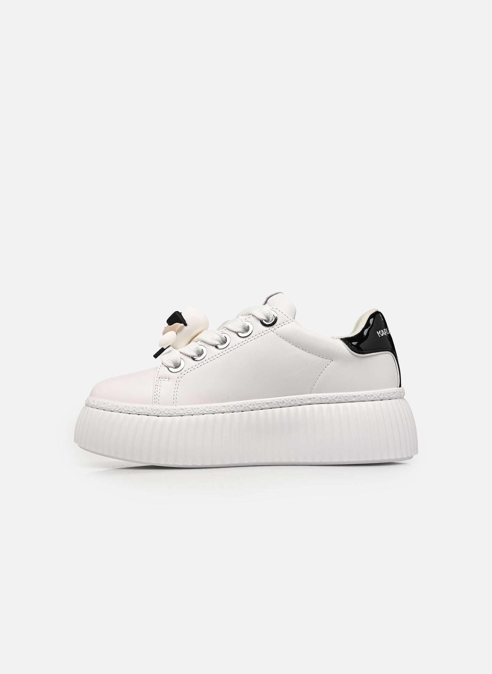 Plateau-Sneaker KREEPER LO Twin Lace Keeper damen weiß Karl Lagerfeld Plateau-Sneaker KREEPER LO Twin Lace Keeper damen weiß White Lthr