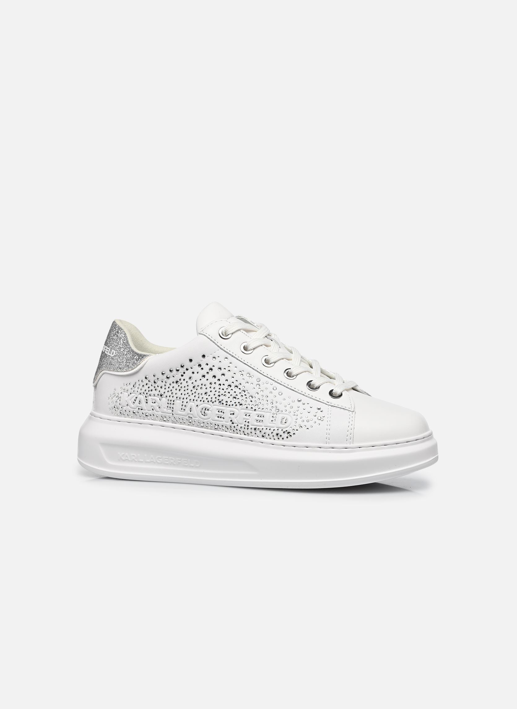 Baskets compensées KAPRI Konstellation Lo femme blanc Karl Lagerfeld Baskets compensées KAPRI Konstellation Lo femme blanc White Lthr W/Silver