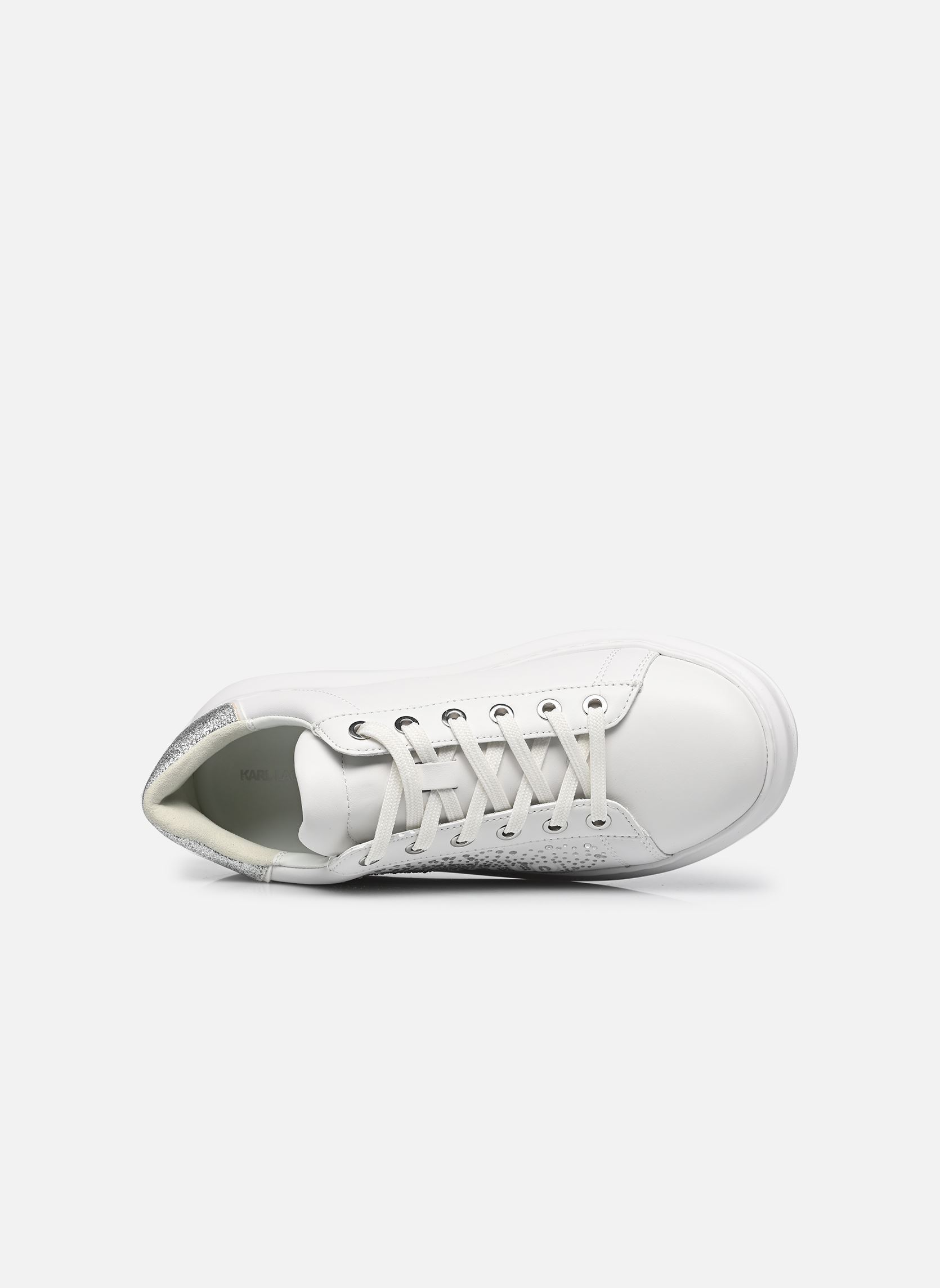 Baskets compensées KAPRI Konstellation Lo femme blanc Karl Lagerfeld Baskets compensées KAPRI Konstellation Lo femme blanc White Lthr W/Silver