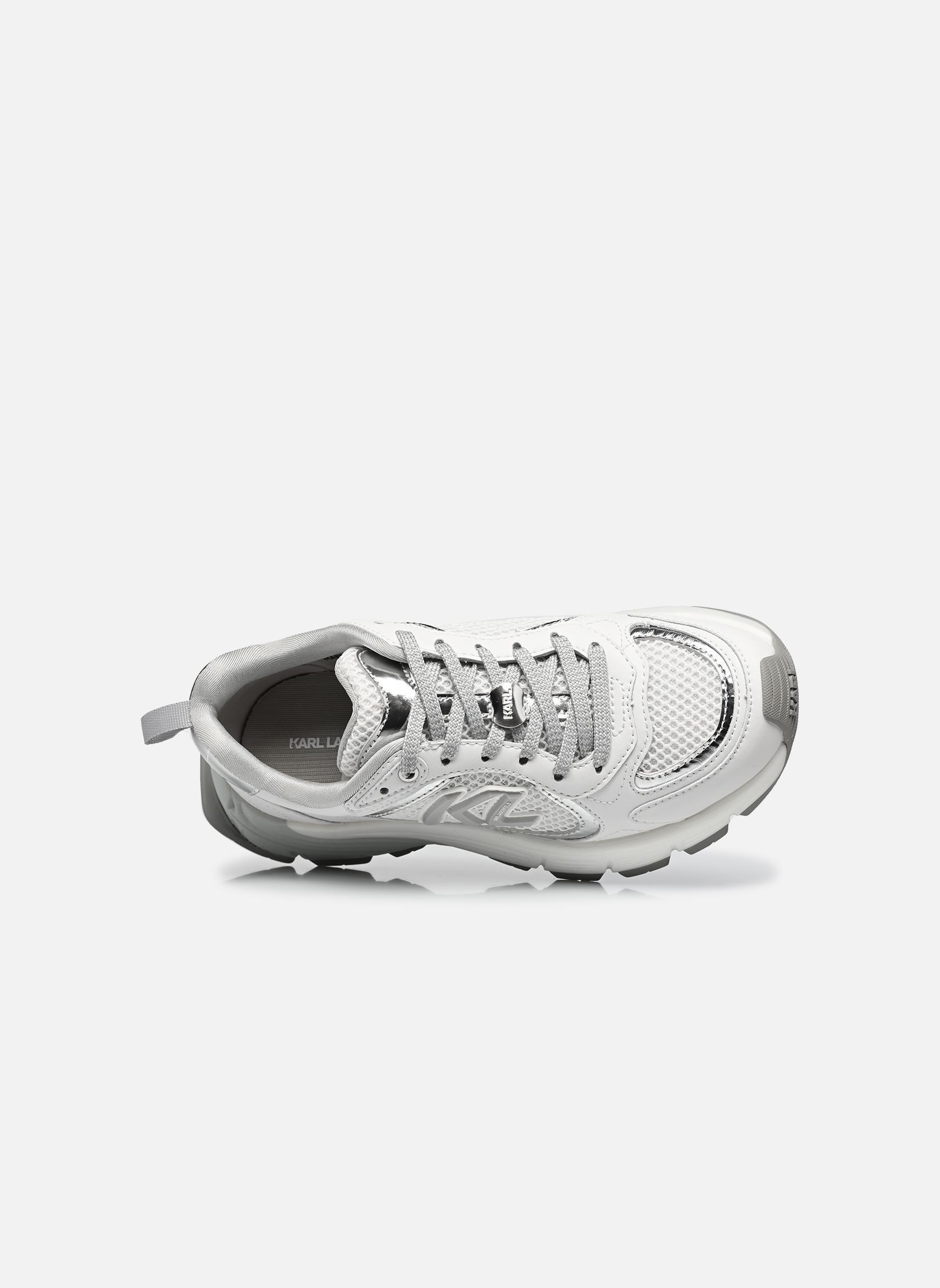 Lage sneakers ORION Sidetrim Underlay Lo dames wit Karl Lagerfeld Lage sneakers ORION Sidetrim Underlay Lo dames wit White Lthr & Textile w/Silver
