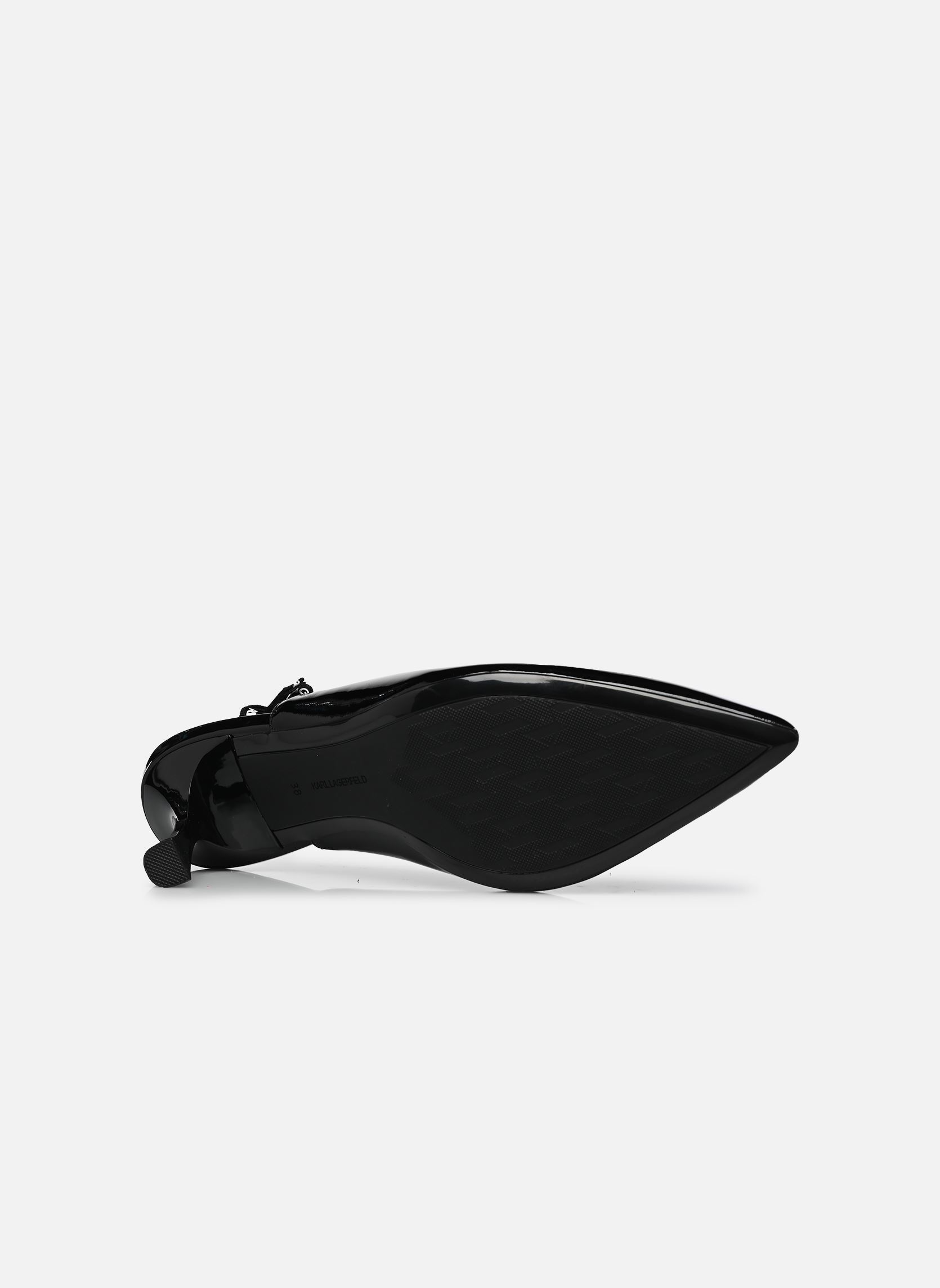Slingback pumps SIENNA Ribbon Sling dames zwart Karl Lagerfeld Slingback pumps SIENNA Ribbon Sling dames zwart Black Patent Lthr
