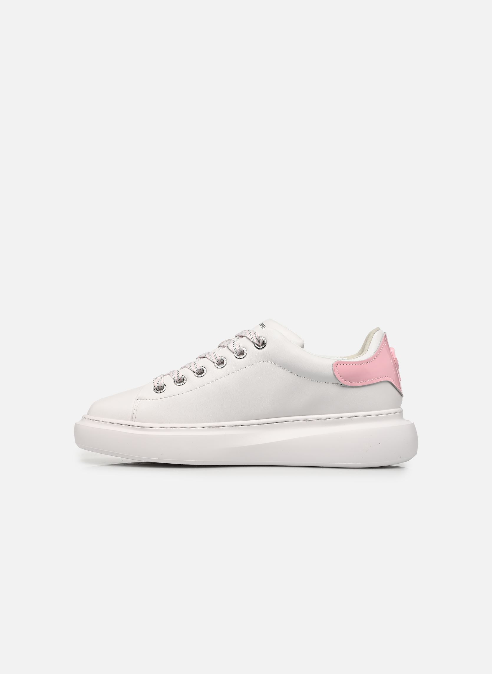 Sleehak sneakers KORE Karl NFT Relief N dames wit Karl Lagerfeld Sleehak sneakers KORE Karl NFT Relief N dames wit White Lthr W/Pink