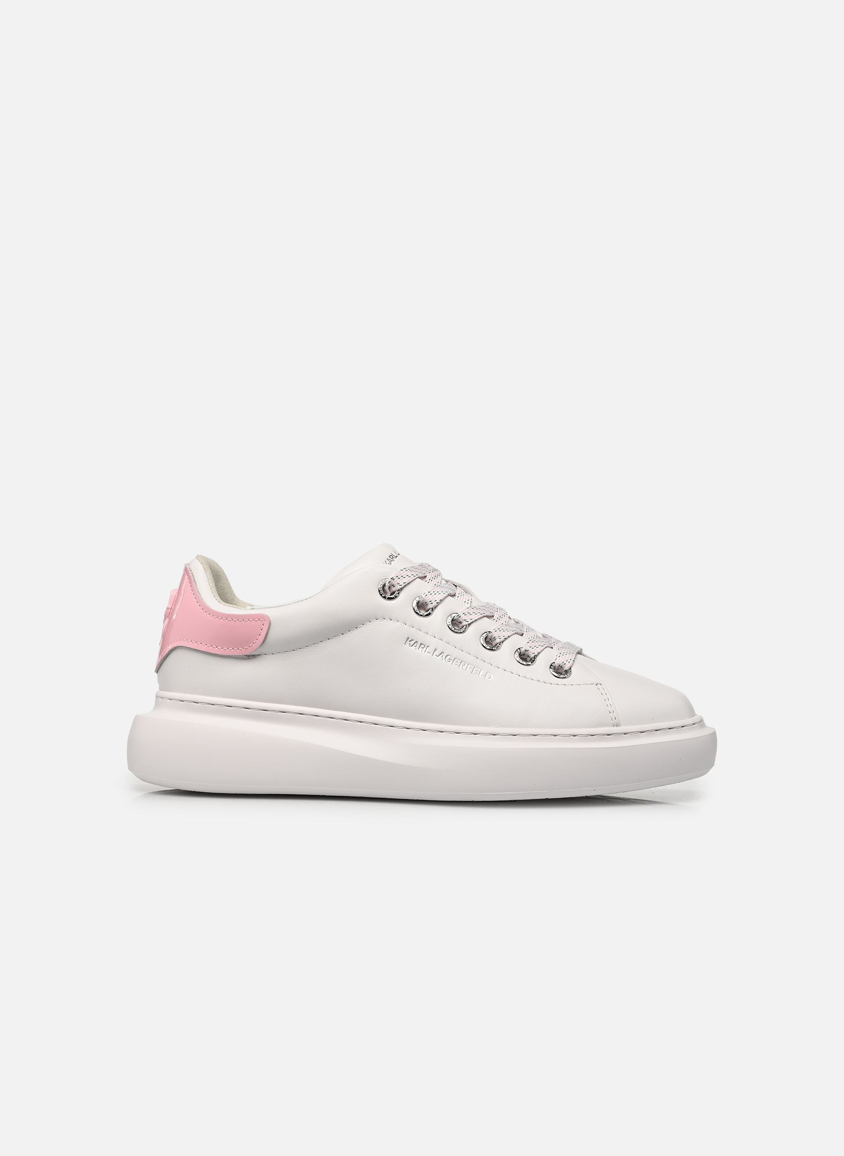 Sleehak sneakers KORE Karl NFT Relief N dames wit Karl Lagerfeld Sleehak sneakers KORE Karl NFT Relief N dames wit White Lthr W/Pink