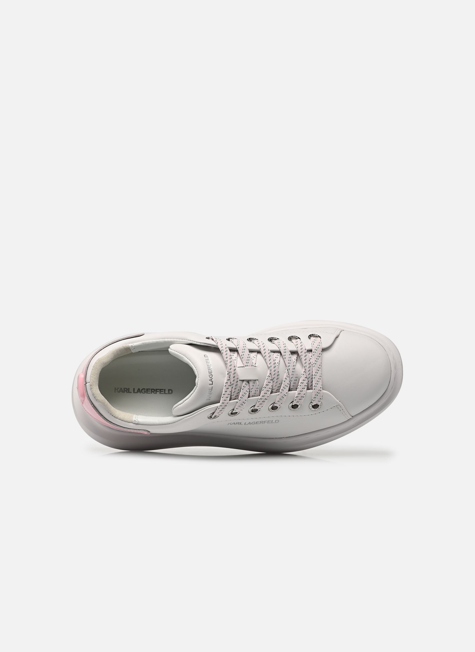 Sleehak sneakers KORE Karl NFT Relief N dames wit Karl Lagerfeld Sleehak sneakers KORE Karl NFT Relief N dames wit White Lthr W/Pink