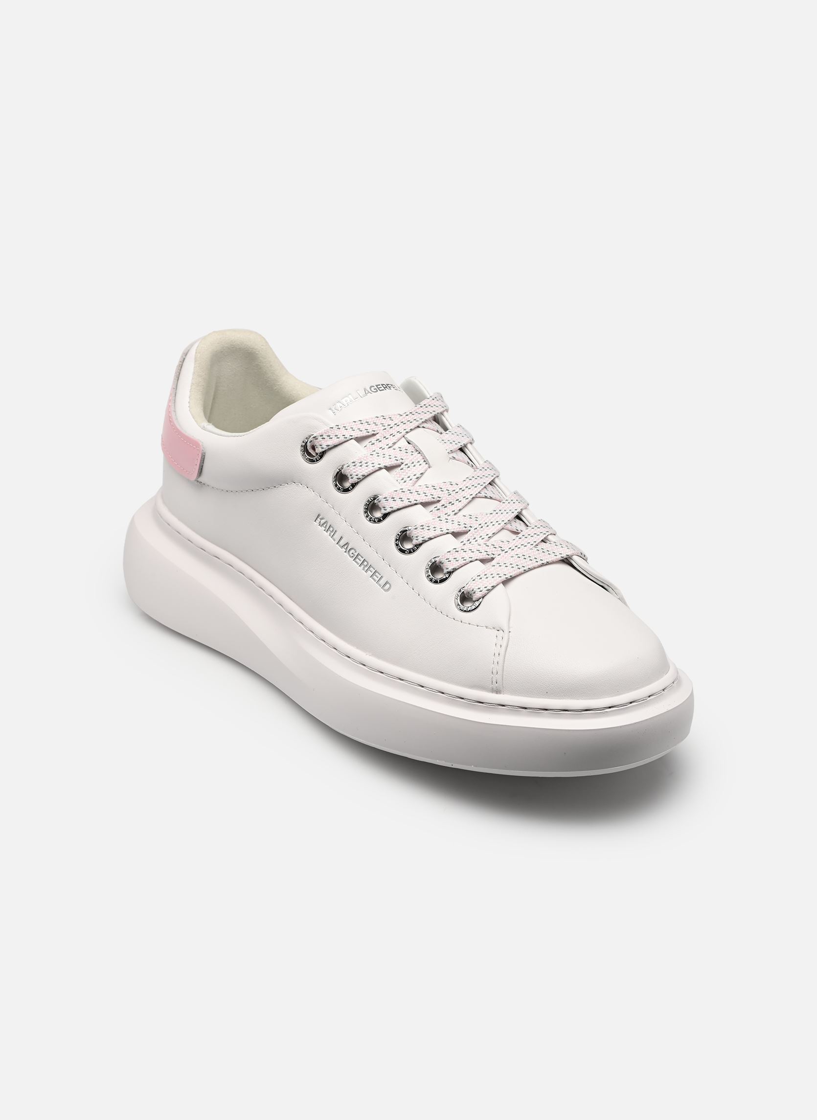 Sleehak sneakers KORE Karl NFT Relief N dames wit Karl Lagerfeld Sleehak sneakers KORE Karl NFT Relief N dames wit White Lthr W/Pink