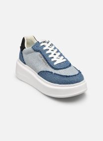 Plateau-Sneaker ANAKAPRI Denim Mix Lo Lace damen blau