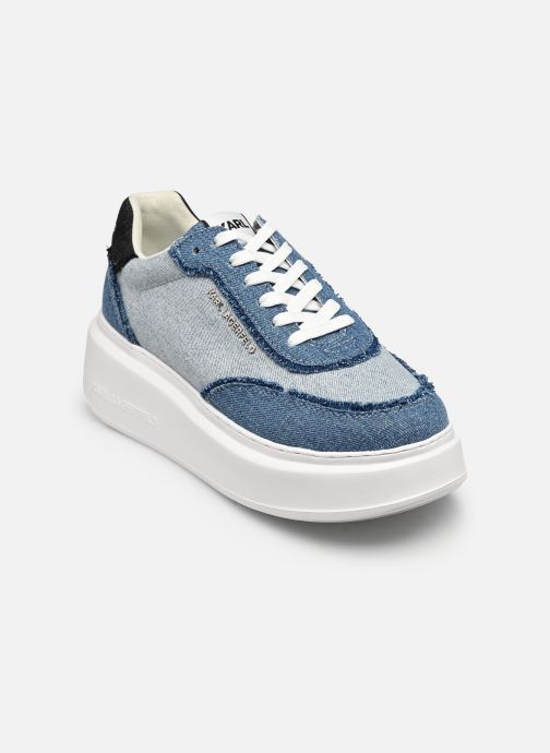Karl Lagerfeld Plateau-Sneaker ANAKAPRI Denim Mix Lo Lace damen blau