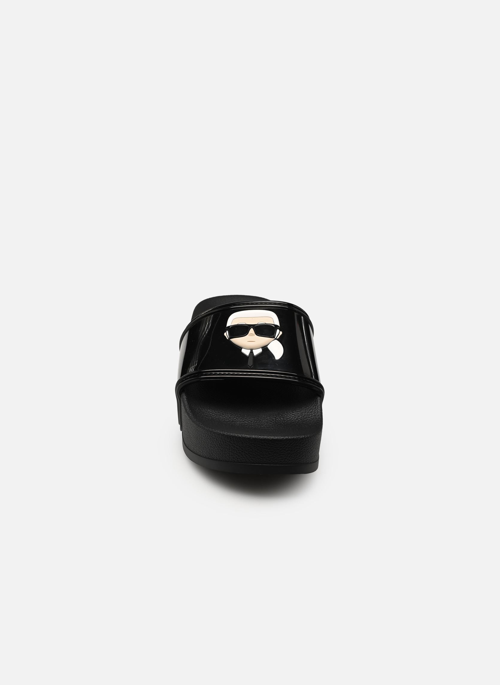 Strandsandalen KONDO MAXI II Karl NFT Shine damen schwarz Karl Lagerfeld Strandsandalen KONDO MAXI II Karl NFT Shine damen schwarz BLACK RUBBER
