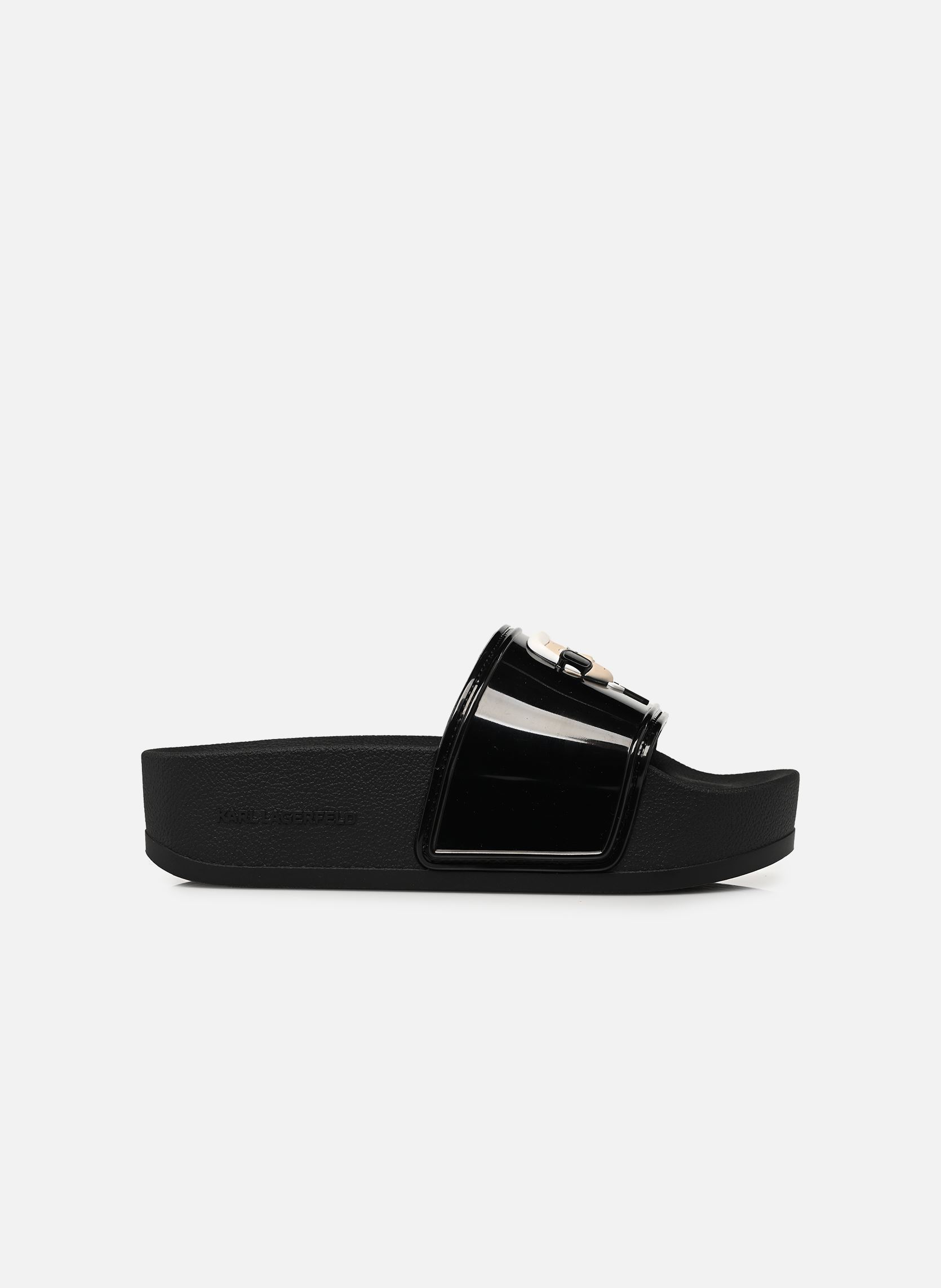 Strandsandalen KONDO MAXI II Karl NFT Shine damen schwarz Karl Lagerfeld Strandsandalen KONDO MAXI II Karl NFT Shine damen schwarz BLACK RUBBER