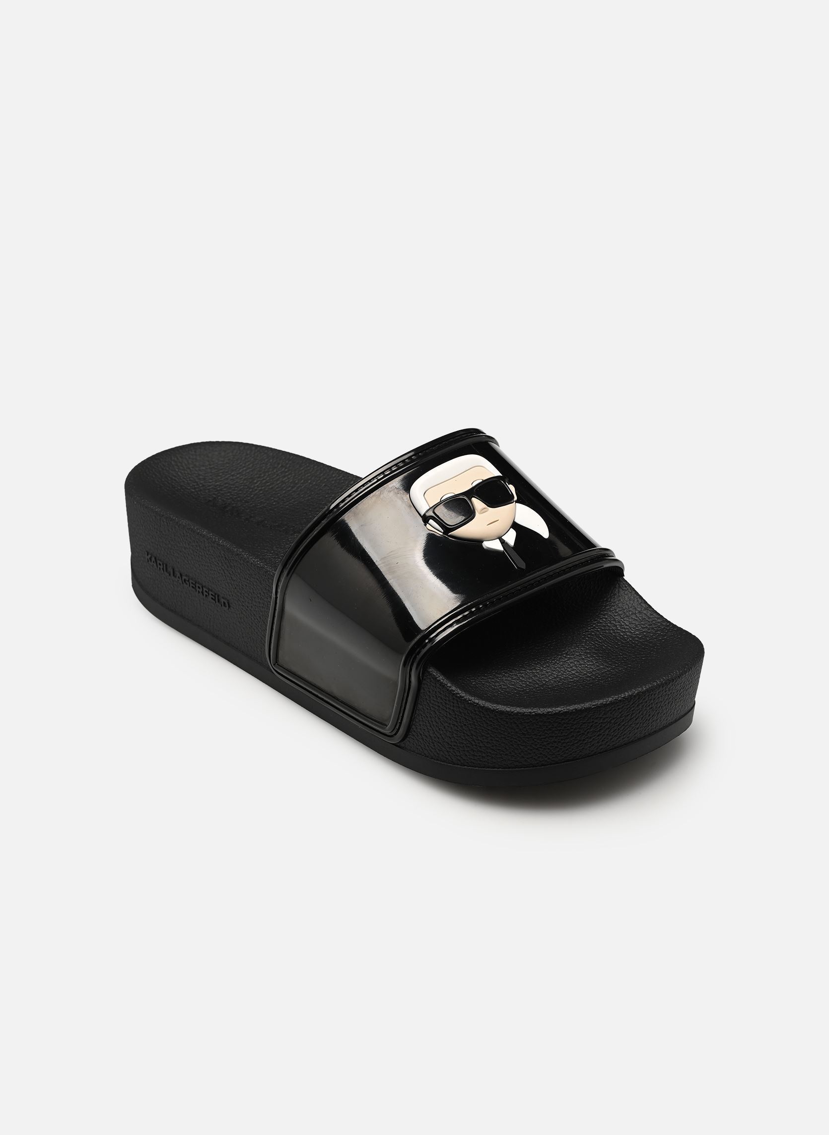 Strandsandalen KONDO MAXI II Karl NFT Shine damen schwarz Karl Lagerfeld Strandsandalen KONDO MAXI II Karl NFT Shine damen schwarz BLACK RUBBER