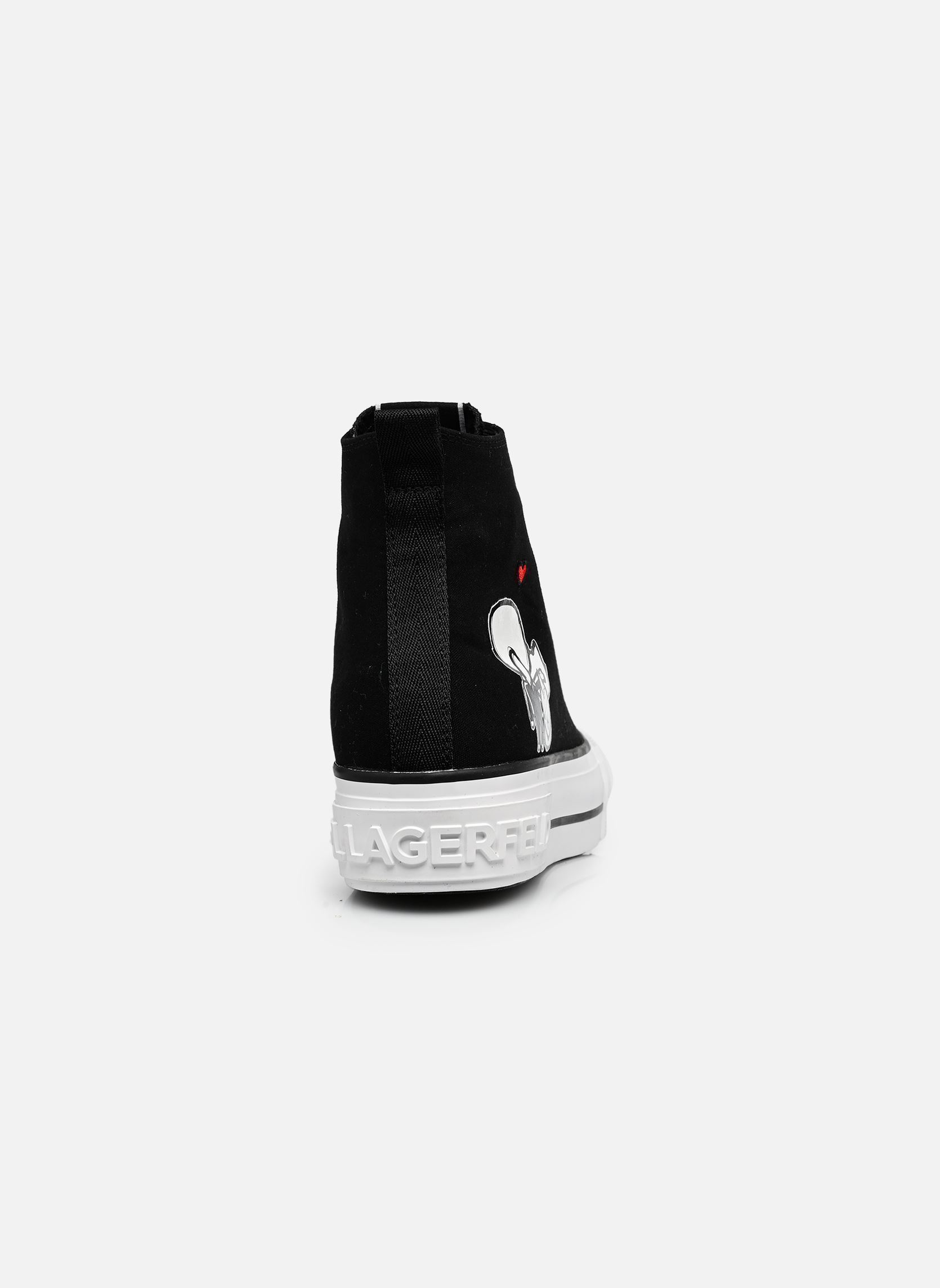 Knöchelhohe Sneaker KAMPUS MAX Twin Love Hi damen schwarz Karl Lagerfeld Knöchelhohe Sneaker KAMPUS MAX Twin Love Hi damen schwarz Black Canvas