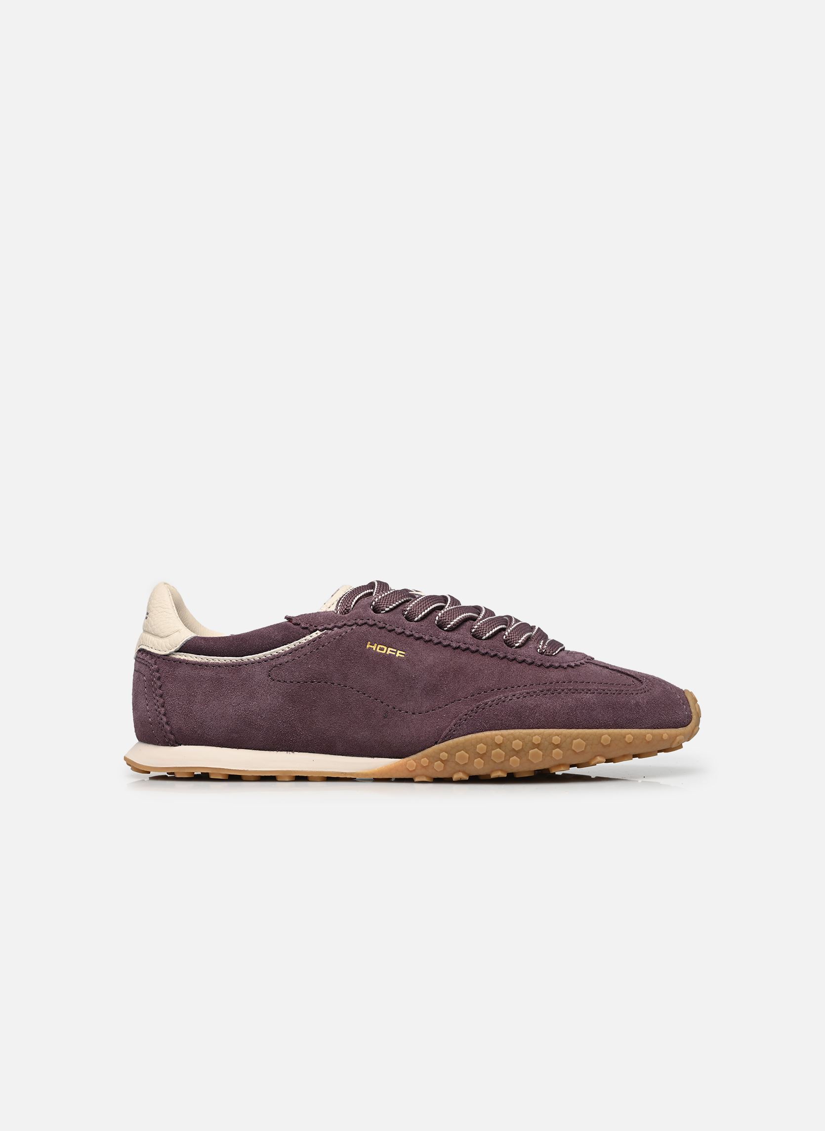 Lage sneakers BRIDGE Full Leather dames paars Hoff Lage sneakers BRIDGE Full Leather dames paars AUBERGINE