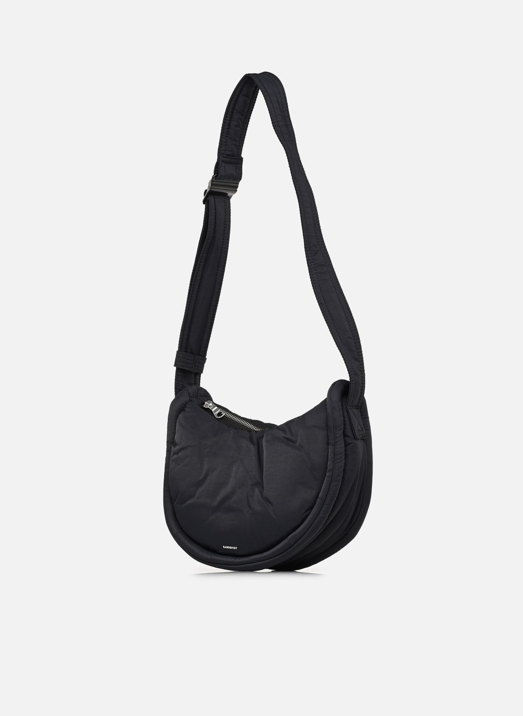 Schoudertassen Curve Crossbody Round S zwart SANDQVIST Schoudertassen Curve Crossbody Round S zwart Black