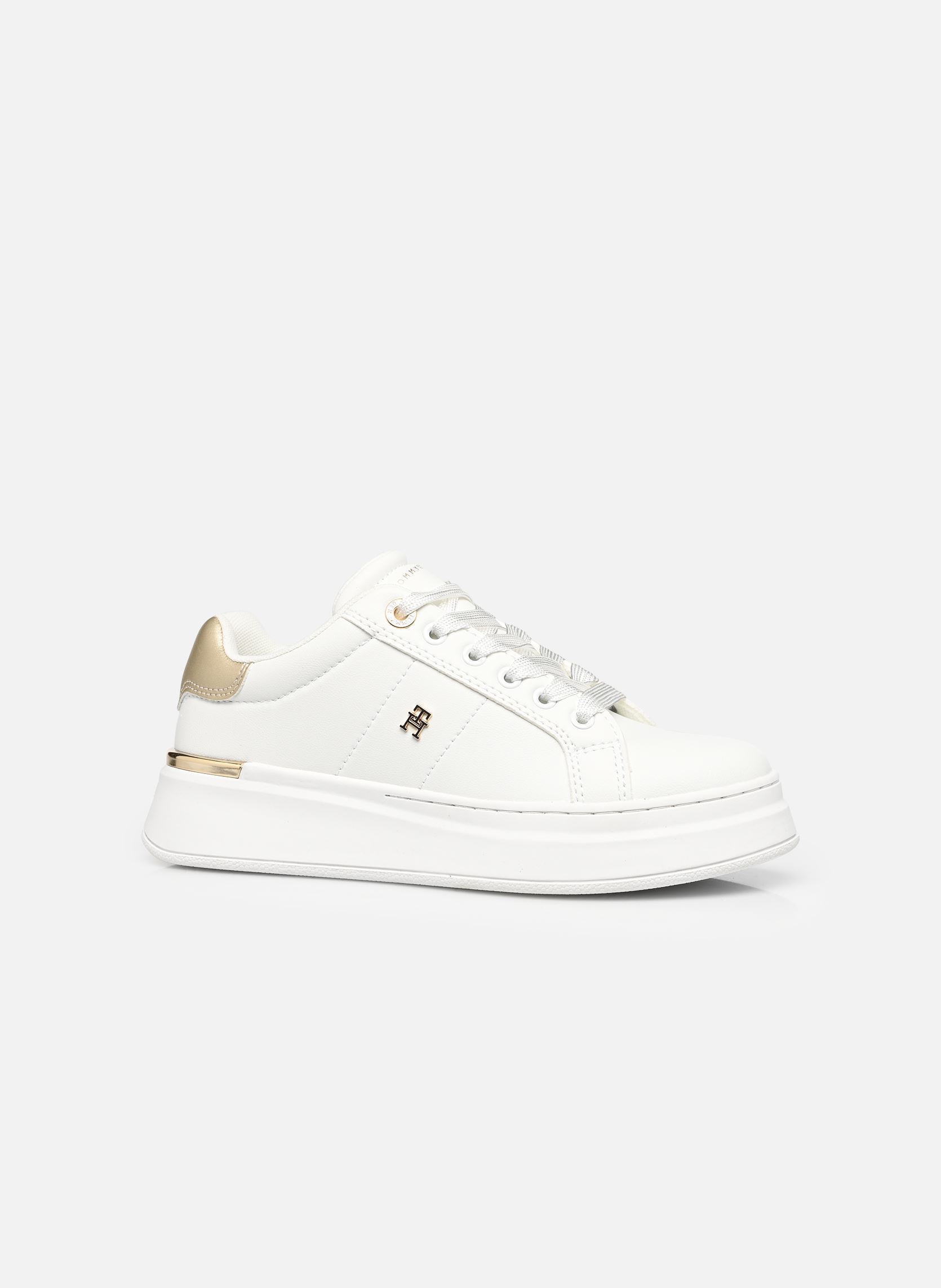 Niedrige Sneaker Mila mädchen weiß Tommy Hilfiger Niedrige Sneaker Mila mädchen weiß WHITE/PLATINUM
