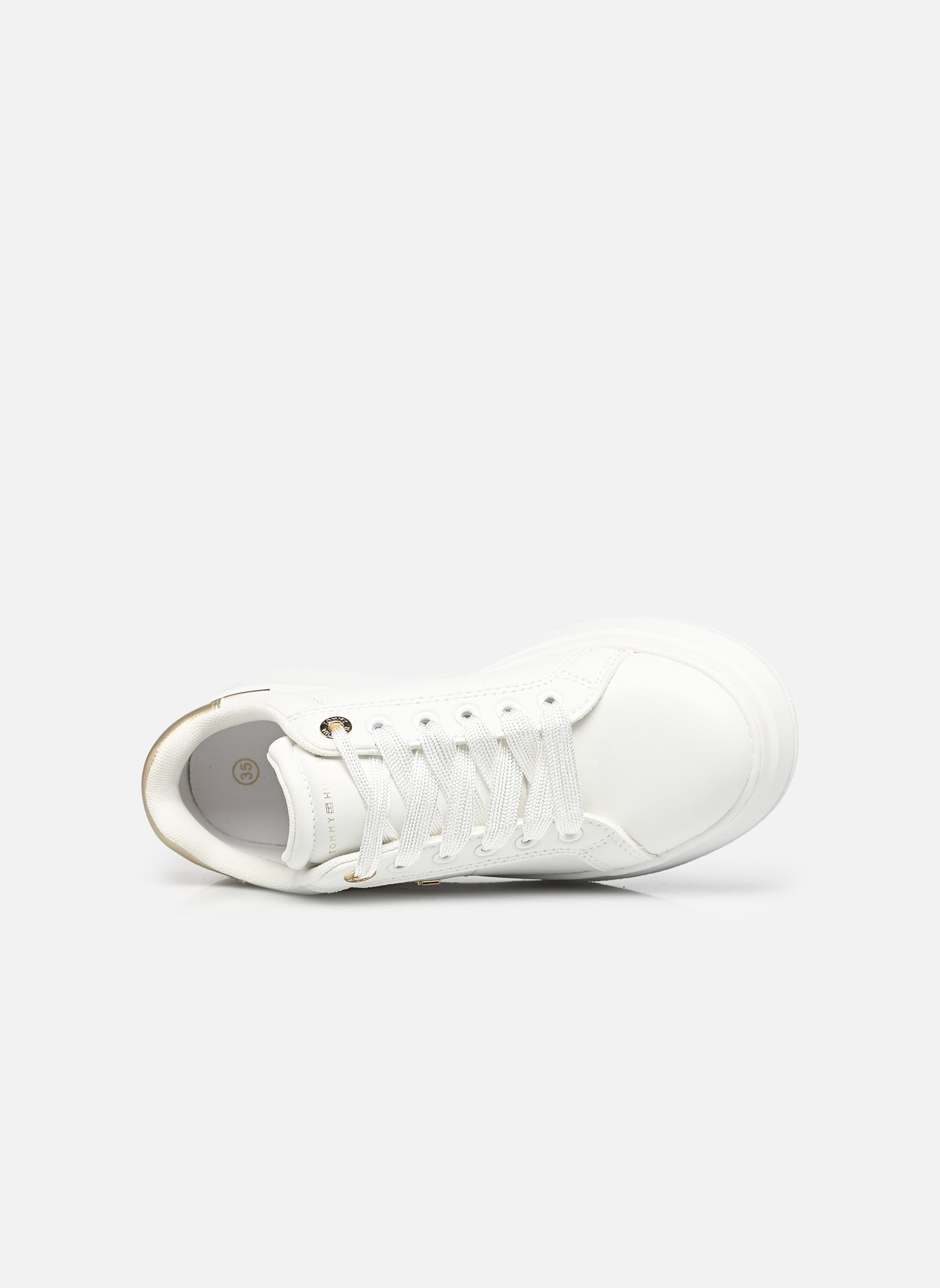 Niedrige Sneaker Mila mädchen weiß Tommy Hilfiger Niedrige Sneaker Mila mädchen weiß WHITE/PLATINUM