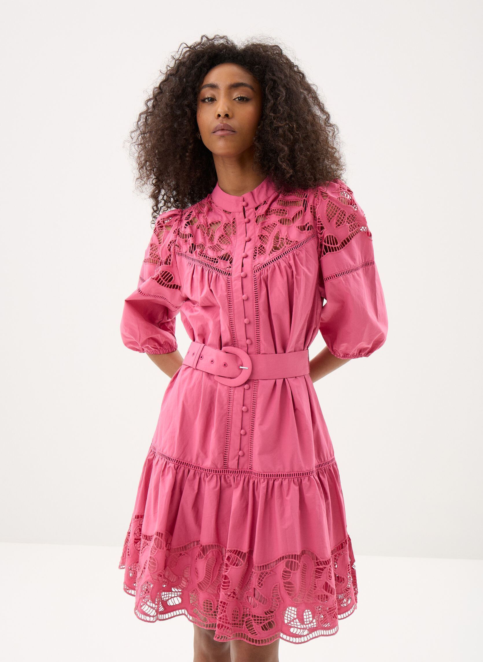 Jurken Caty dames roze Suncoo Jurken Caty dames roze Bois de rose