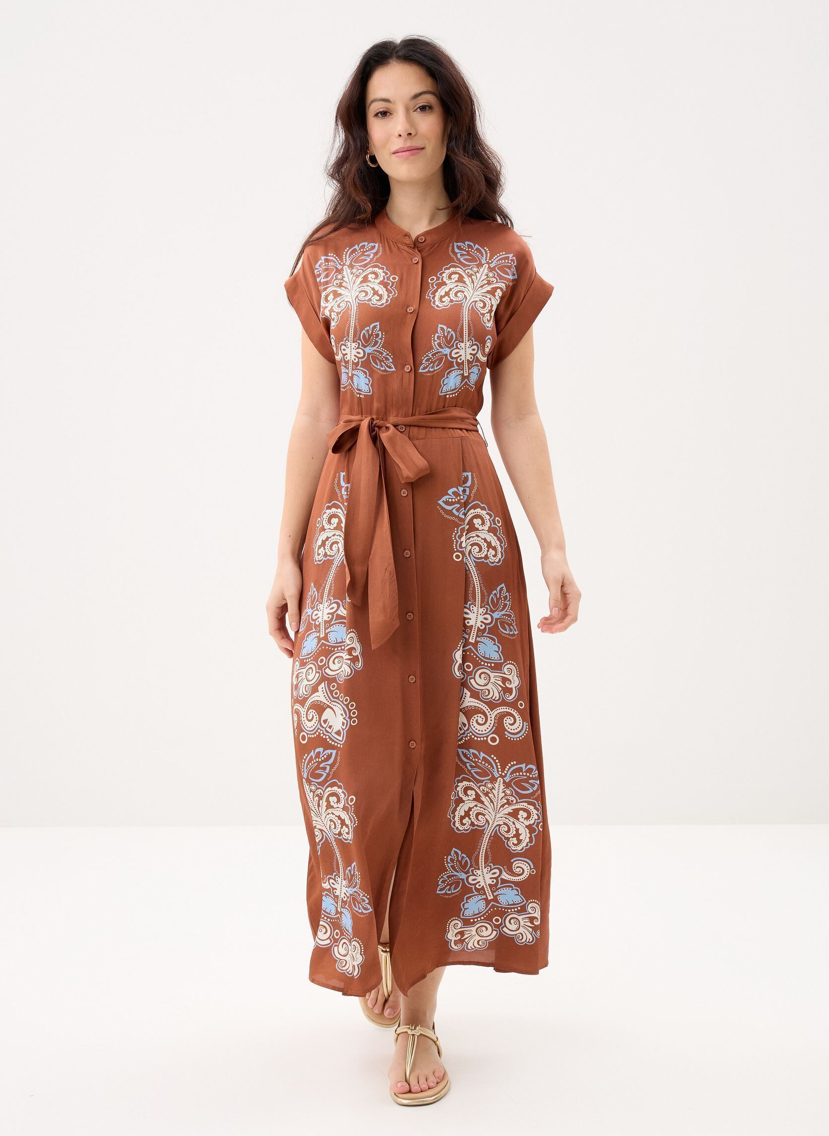 Jurken Charliz dames bruin Suncoo Jurken Charliz dames bruin Choco