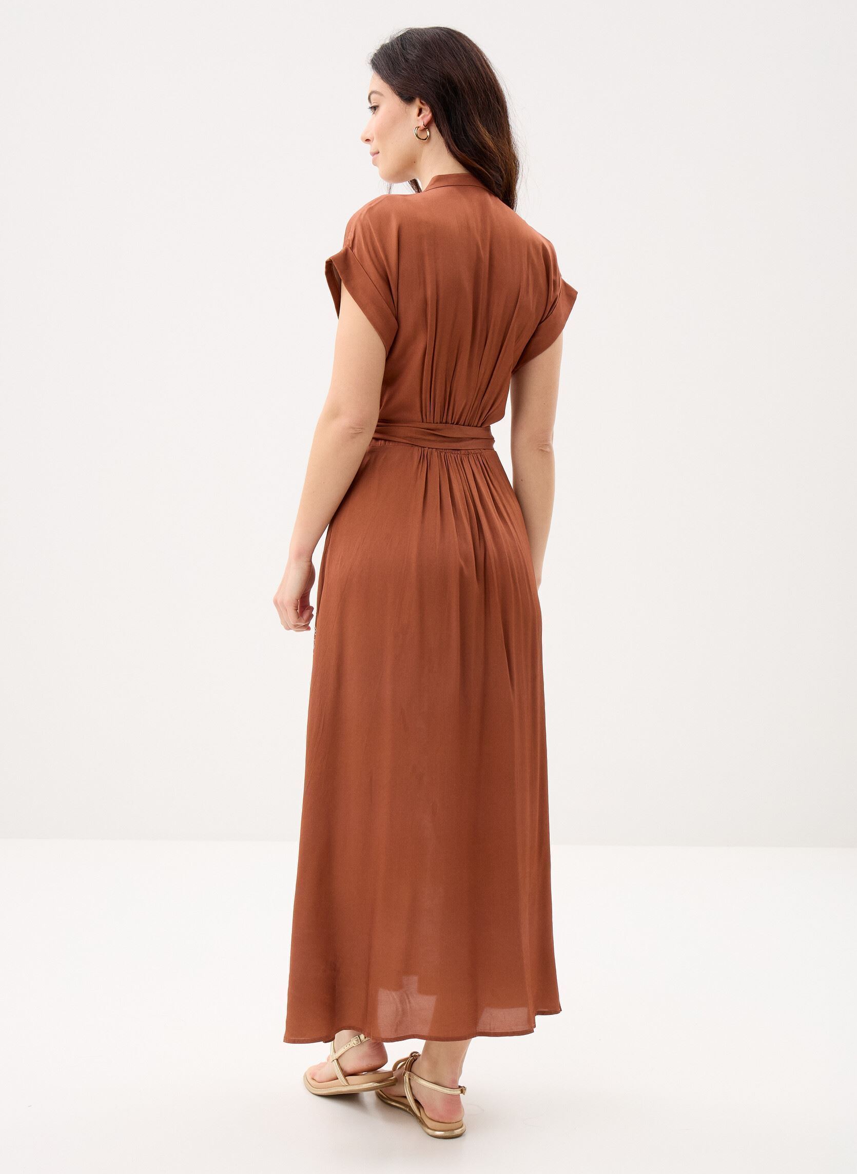 Jurken Charliz dames bruin Suncoo Jurken Charliz dames bruin Choco