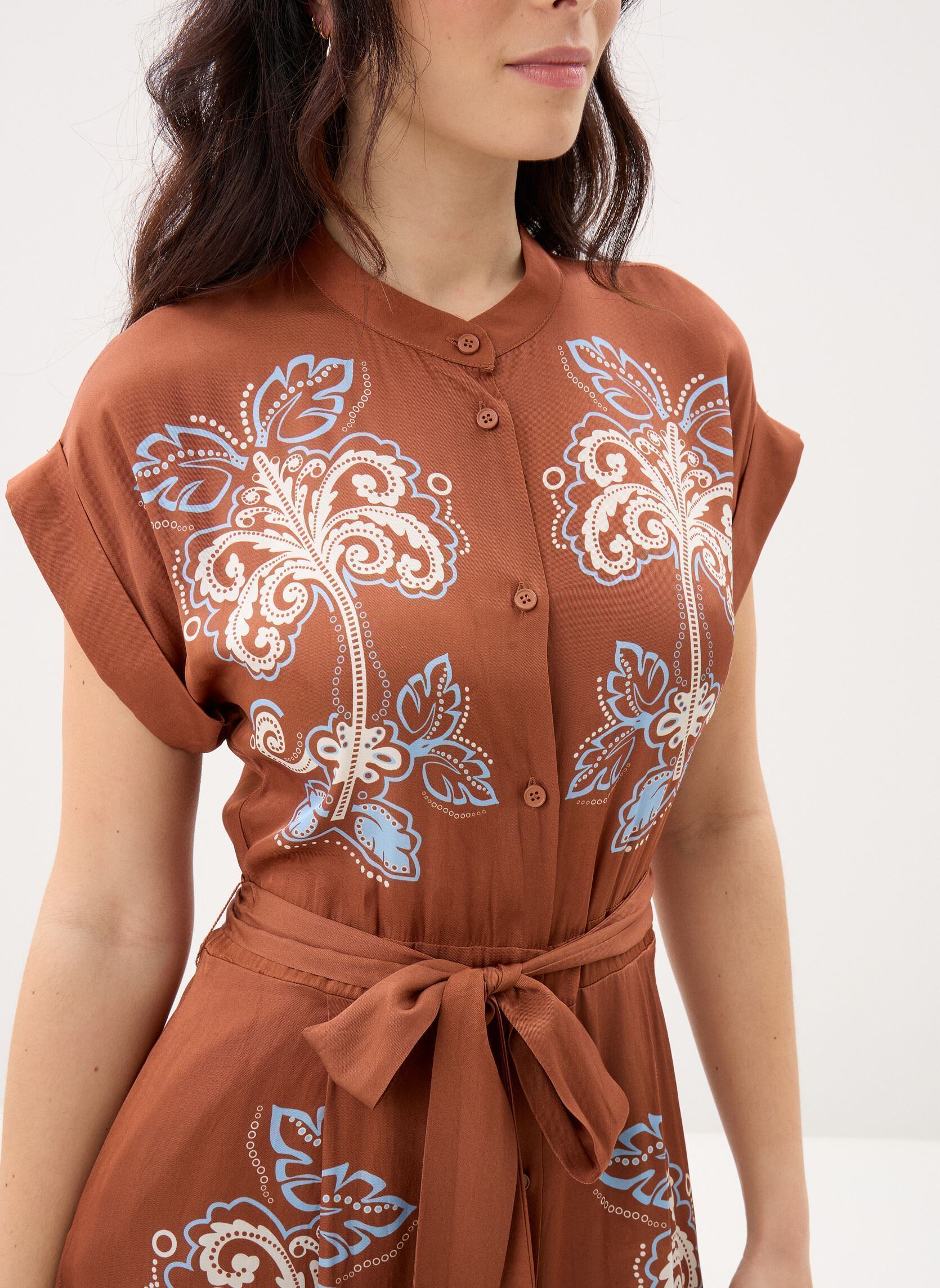 Jurken Charliz dames bruin Suncoo Jurken Charliz dames bruin Choco