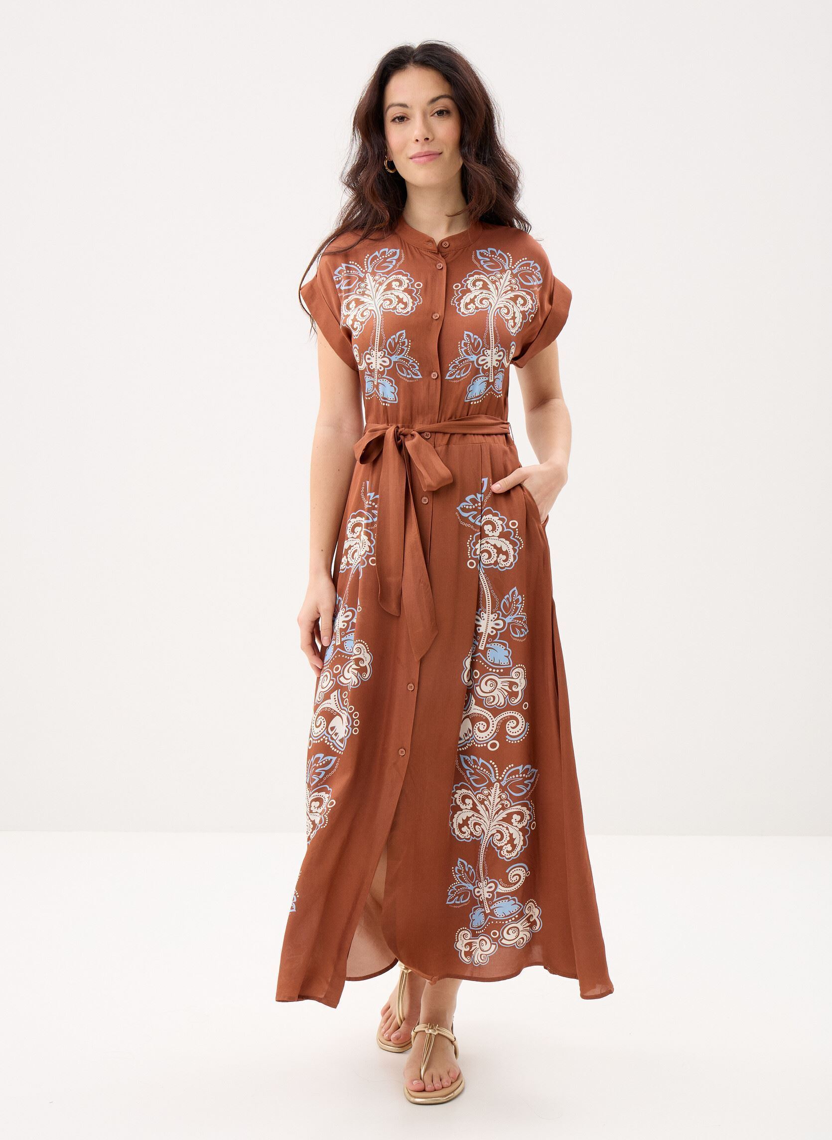 Jurken Charliz dames bruin Suncoo Jurken Charliz dames bruin Choco