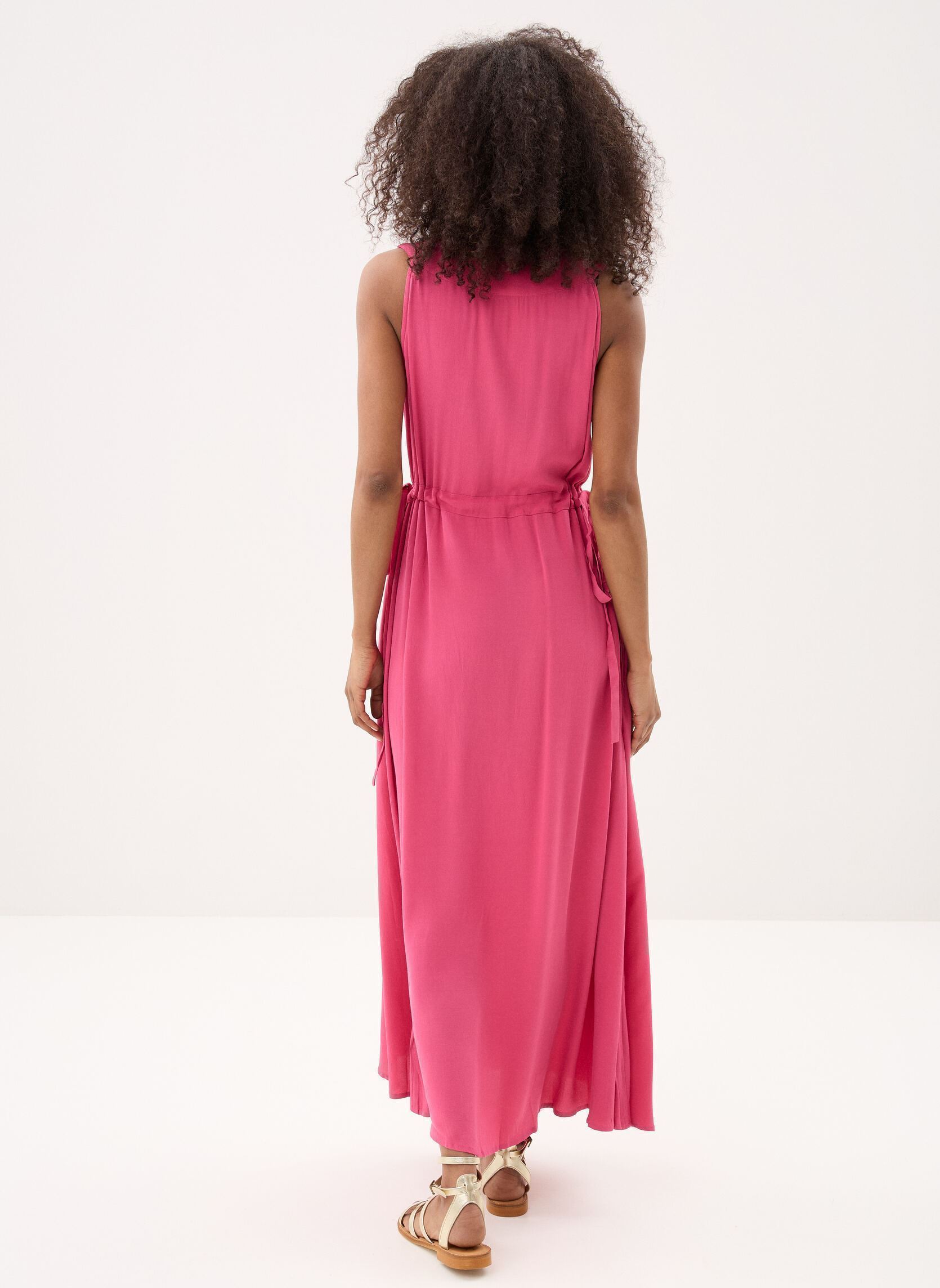 Lange Kleider Cazey damen rosa Suncoo Lange Kleider Cazey damen rosa Bois de rose