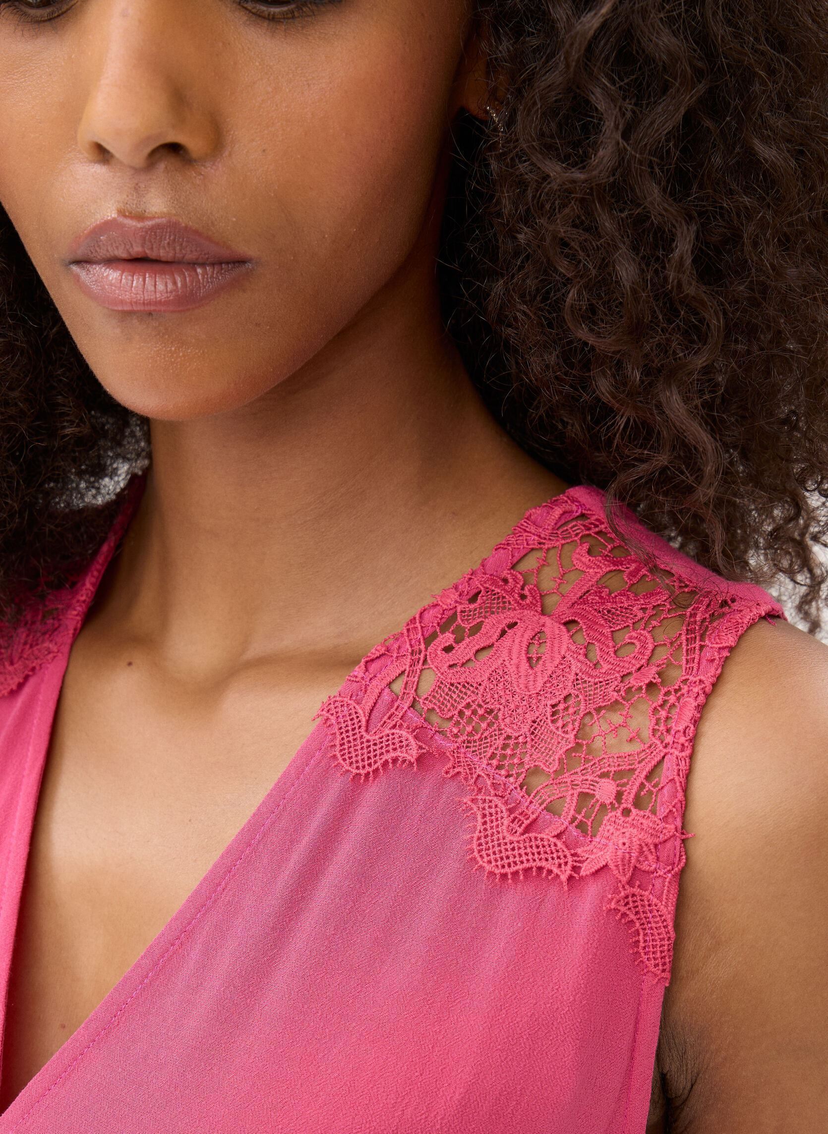 Lange Kleider Cazey damen rosa Suncoo Lange Kleider Cazey damen rosa Bois de rose