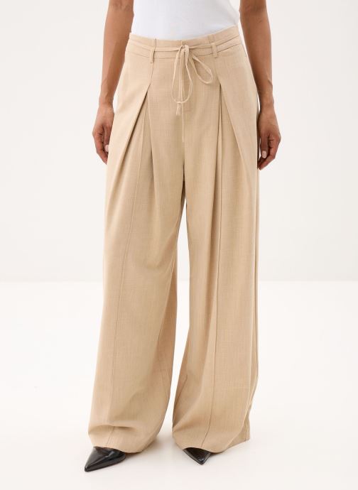 Suncoo Wijde broeken Jeff dames beige